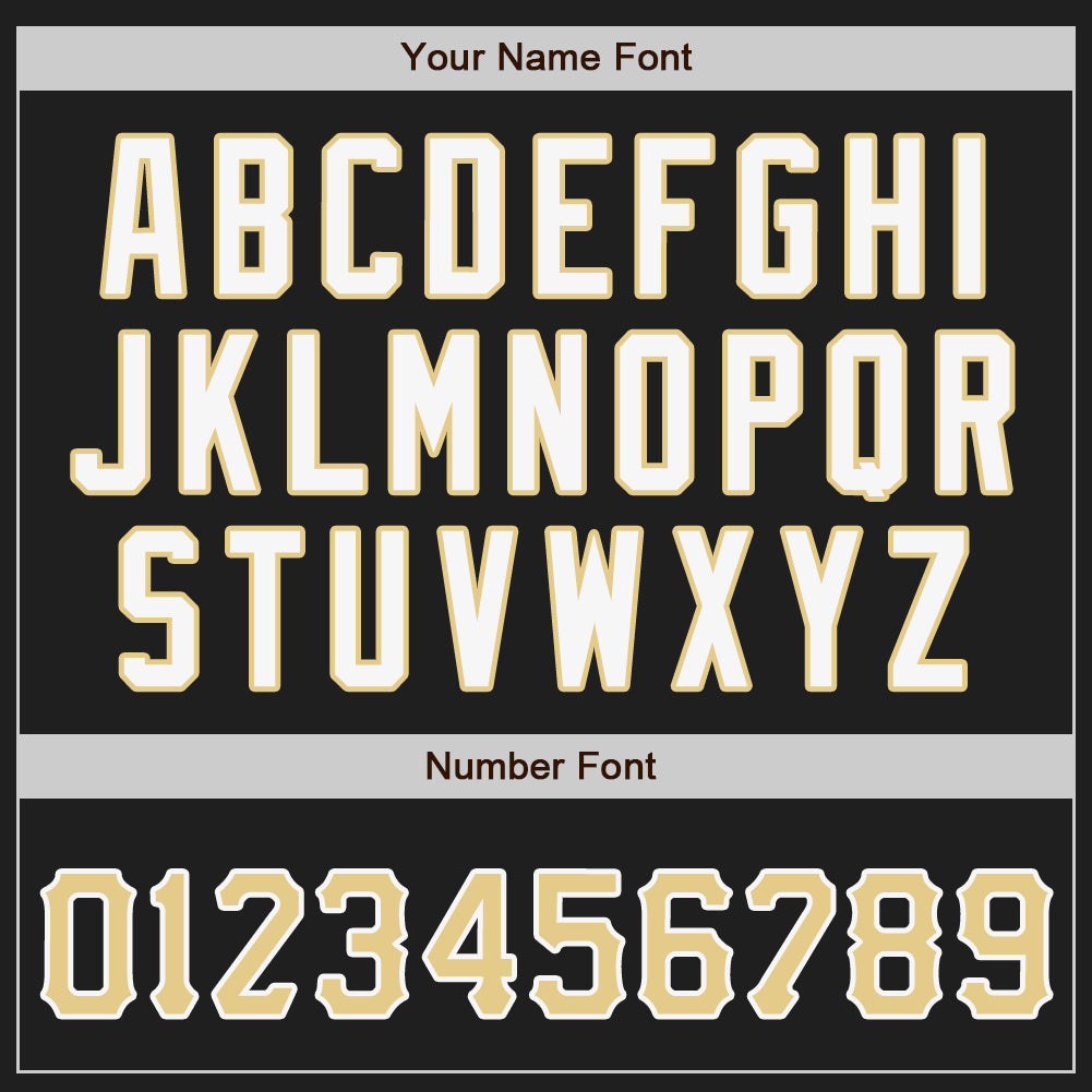 Custom Black Vegas Gold-Gray Authentic Split Fashion Baseball Jersey view 5