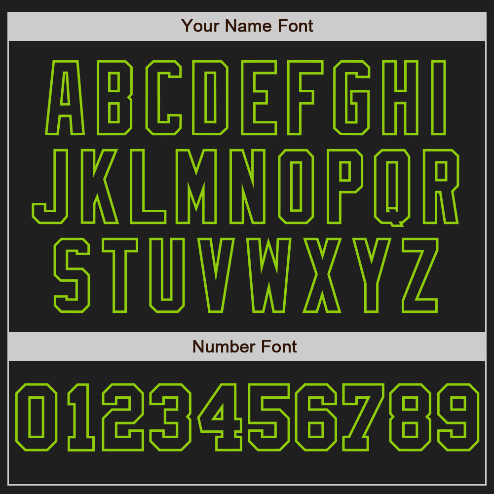 Custom Black White-Neon Green Pinstripe Authentic Split Fashion Baseball Jersey view 5