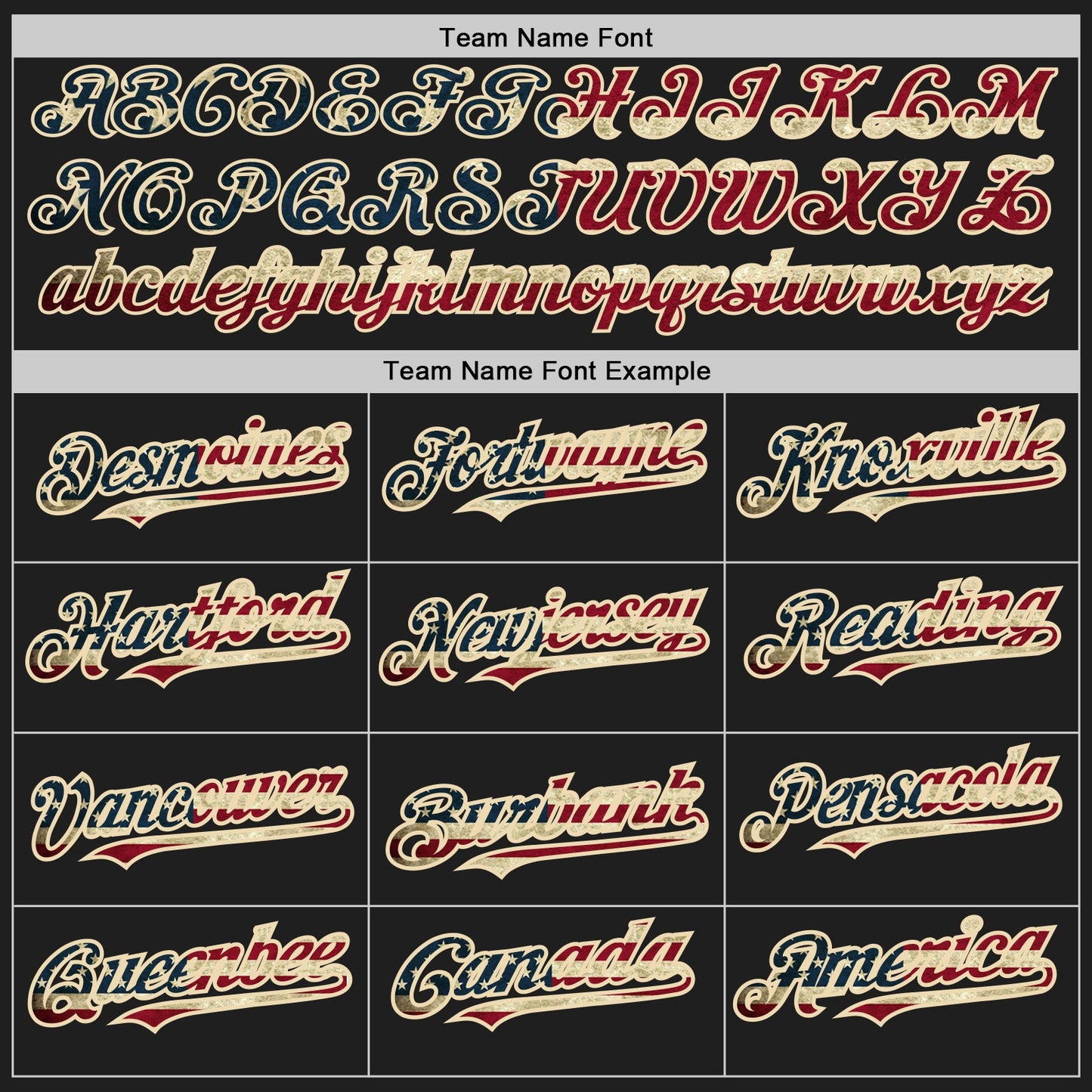 Custom Black Vintage USA Flag Red-Cream Pinstripe Authentic Split Fashion Baseball Jersey view 4