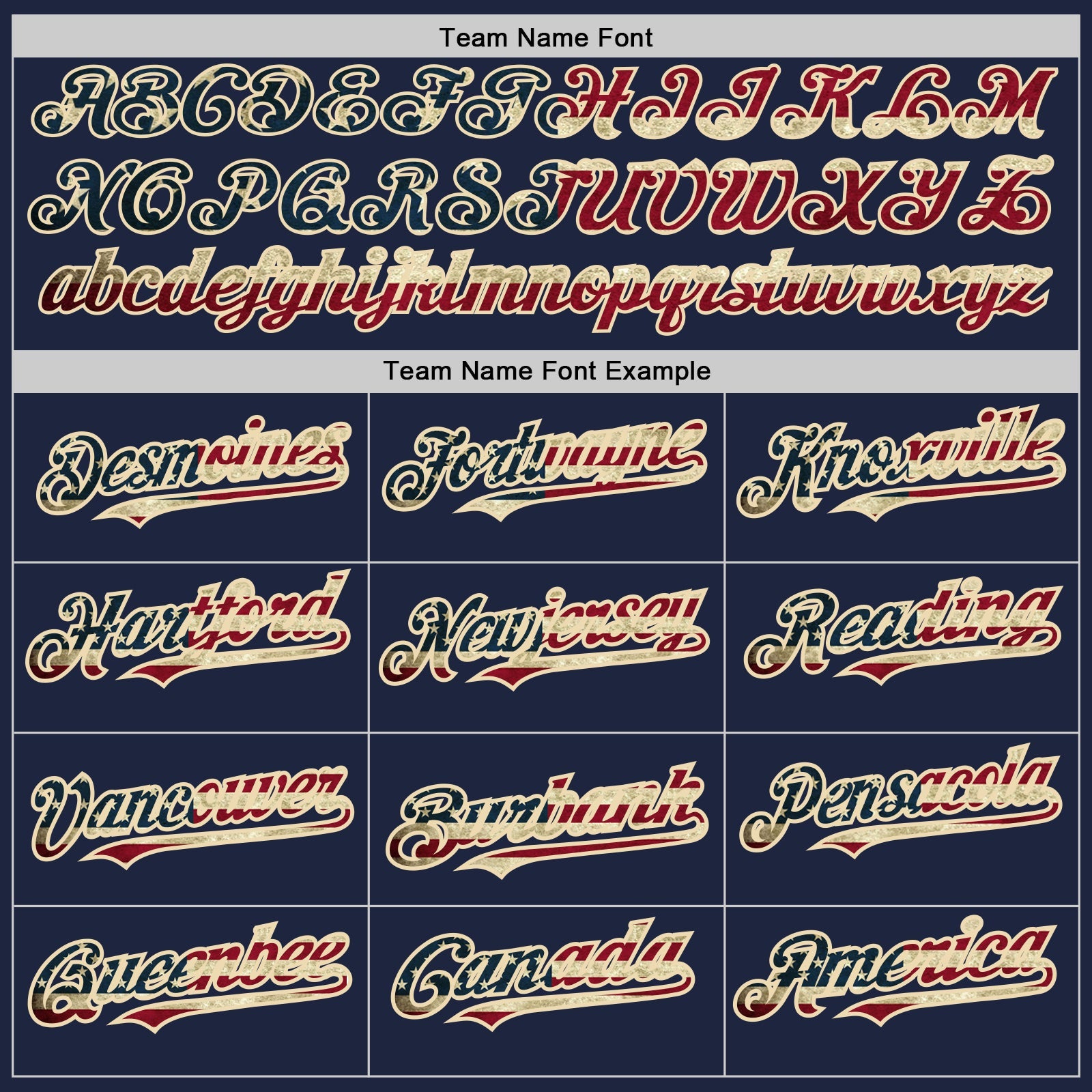 Custom Navy Vintage USA Flag Red-Cream Pinstripe Authentic Split Fashion Baseball Jersey view 4