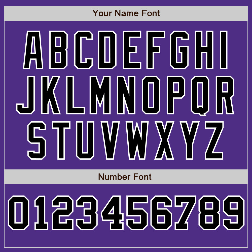 Custom Purple White-Black Pinstripe Authentic Split Fashion Baseball Jersey view 5
