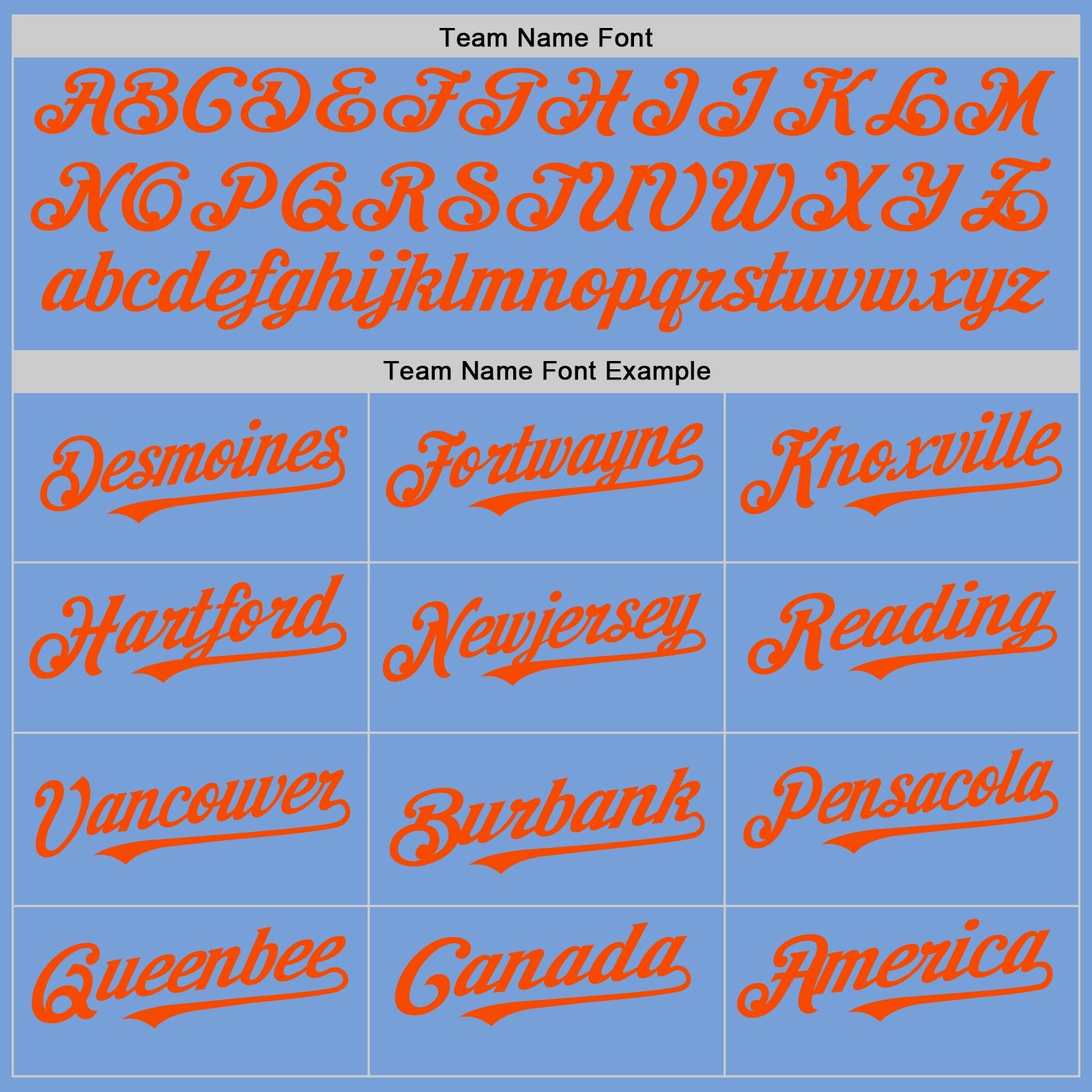 Custom Light Blue White-Orange Pinstripe Authentic Split Fashion Baseball Jersey view 4