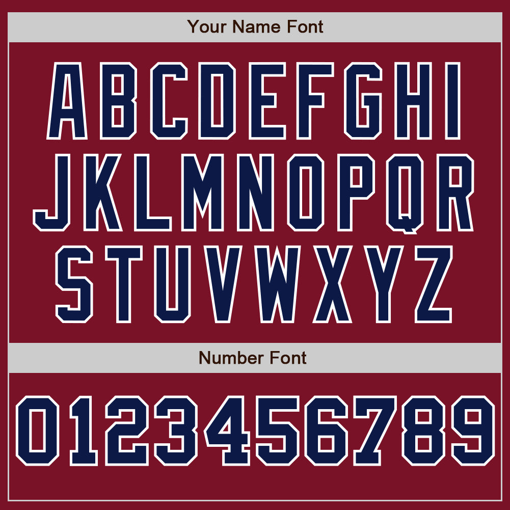Custom Crimson White-Navy Pinstripe Authentic Split Fashion Baseball Jersey view 5