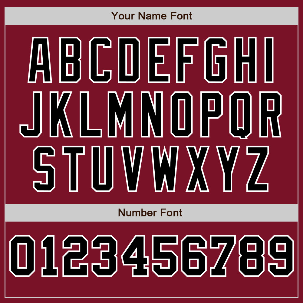 Custom Crimson White-Black Pinstripe Authentic Split Fashion Baseball Jersey view 5