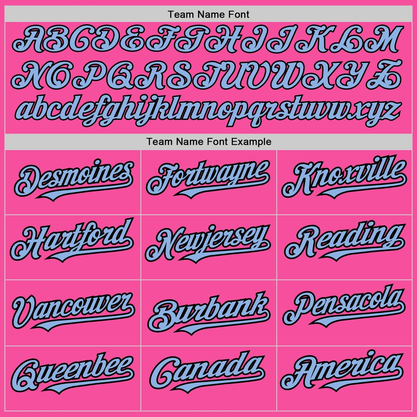 Custom Pink Light Blue-Black Pinstripe Authentic Split Fashion Baseball Jersey view 4