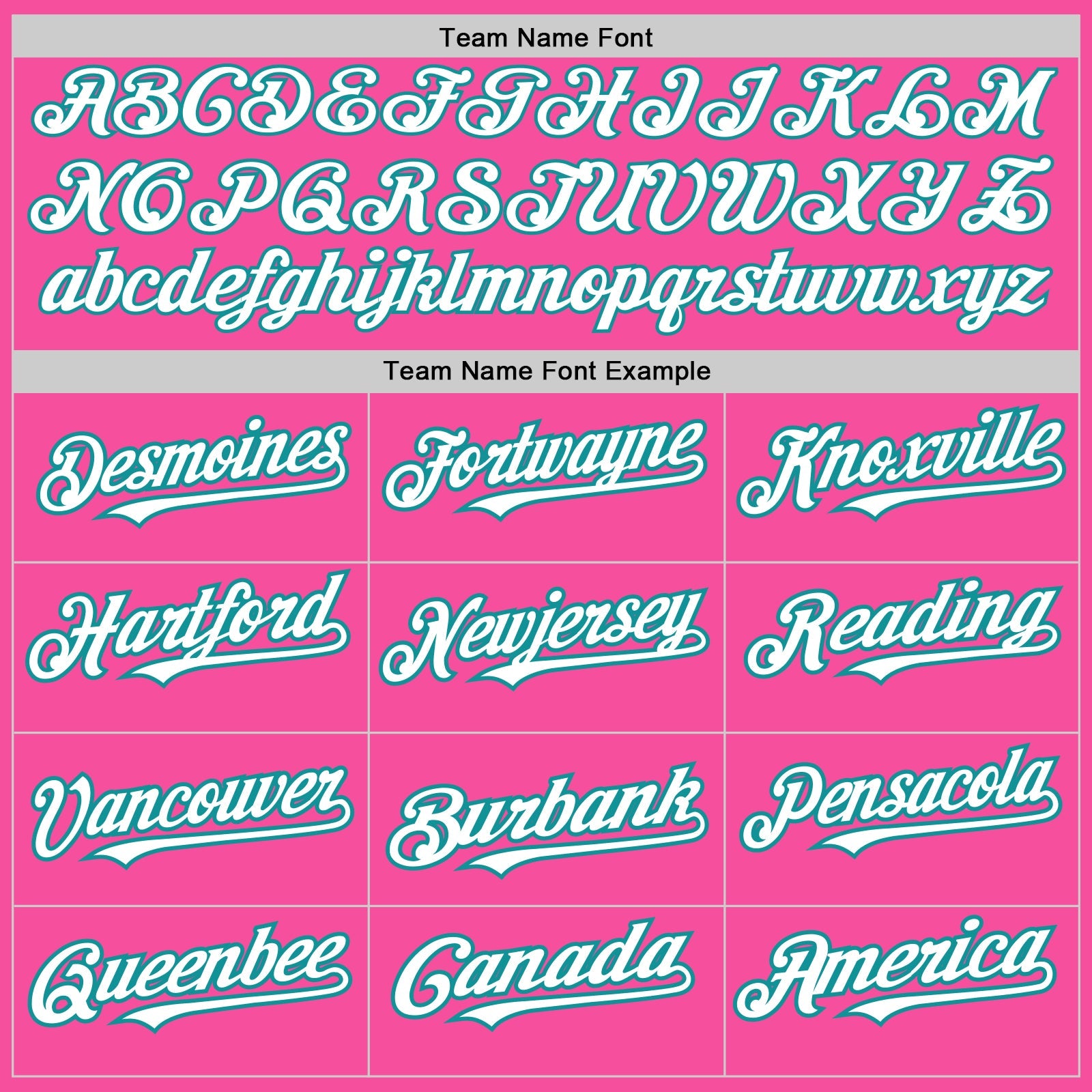 Custom Pink White-Teal Pinstripe Authentic Split Fashion Baseball Jersey view 4