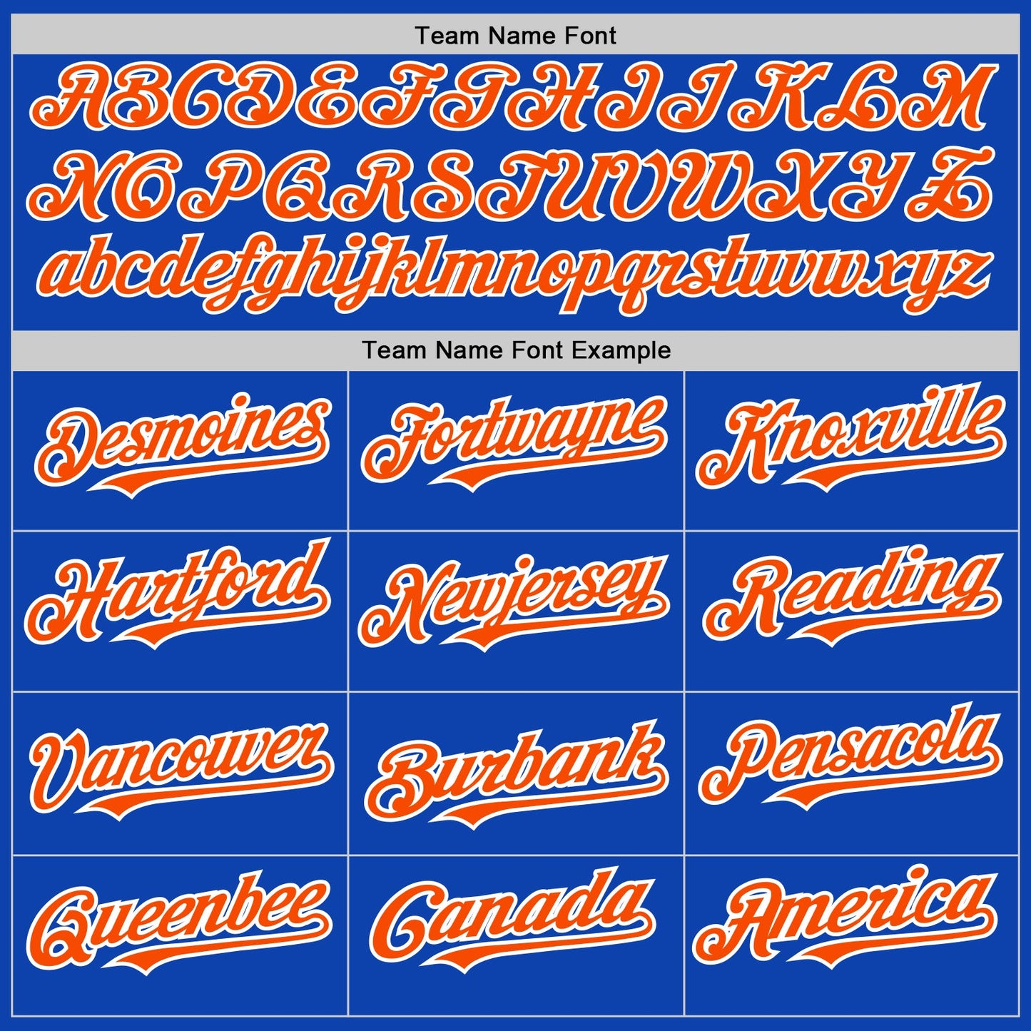 Custom Thunder Blue White-Orange Pinstripe Authentic Split Fashion Baseball Jersey view 4