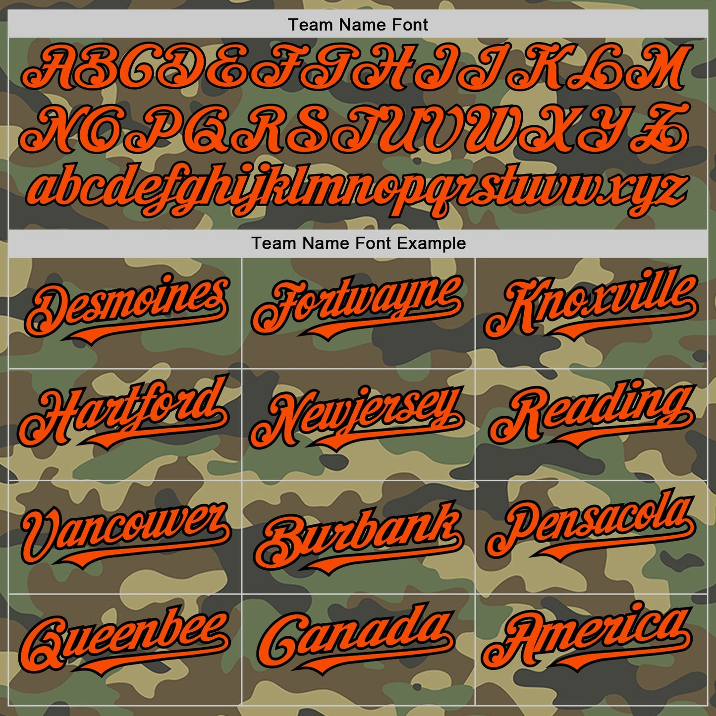 Custom Camo Orange Cream-Black Pinstripe Authentic Split Fashion Salute To Service Baseball Jersey view 4