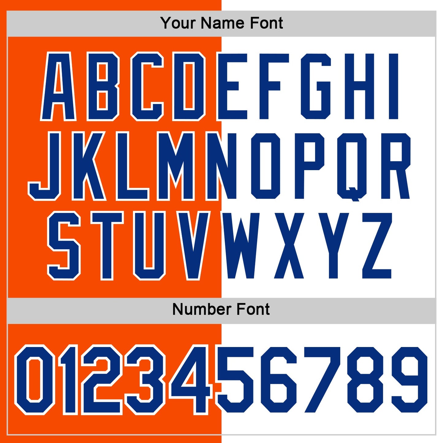 Custom Orange Royal-White Split Fashion Performance T-Shirt view 4