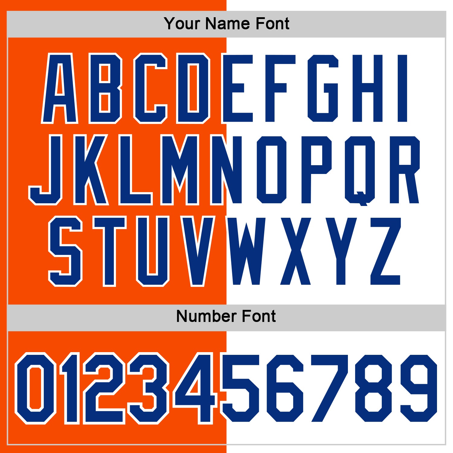 Custom Orange Royal-White Split Fashion Performance T-Shirt view 4