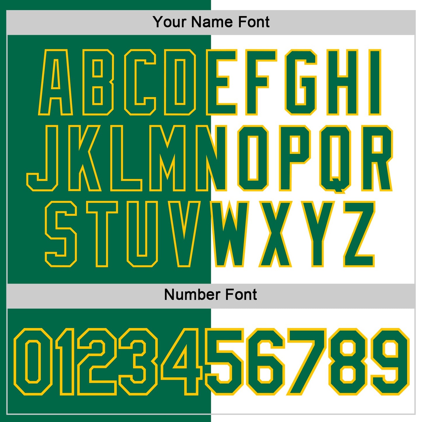Custom Kelly Green White-Yellow Split Fashion Performance T-Shirt view 4