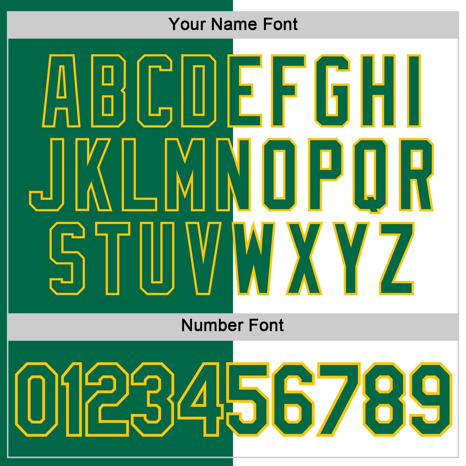 Custom Kelly Green White-Yellow Split Fashion Performance T-Shirt view 4