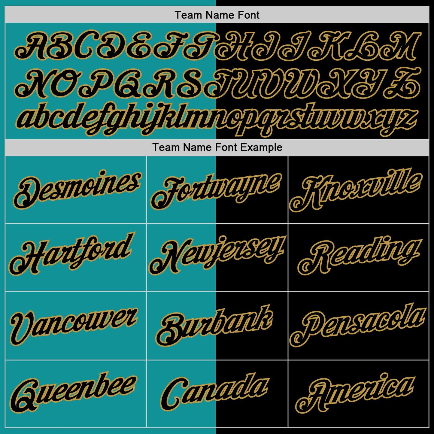 Custom Black Teal-Old Gold Split Fashion Performance T-Shirt view 3