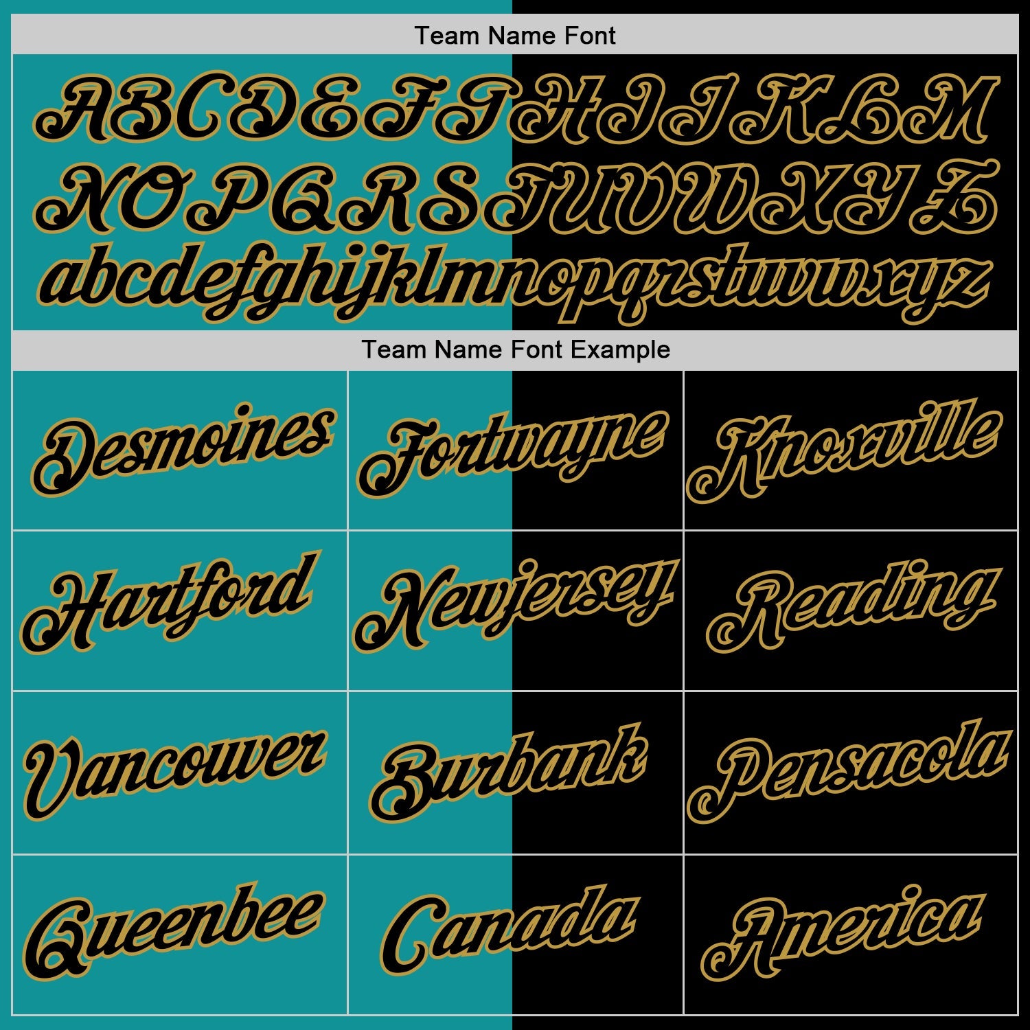 Custom Black Teal-Old Gold Split Fashion Performance T-Shirt view 3