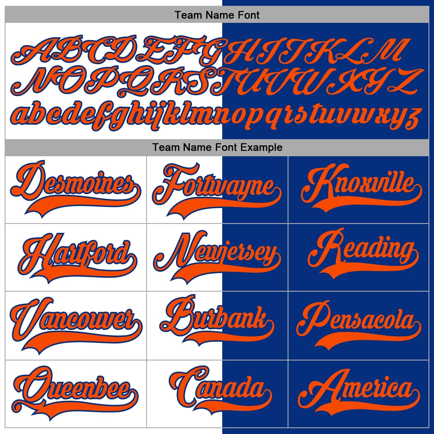 Custom Royal Orange-White Split Fashion Hockey Lace Neck Jersey view 4