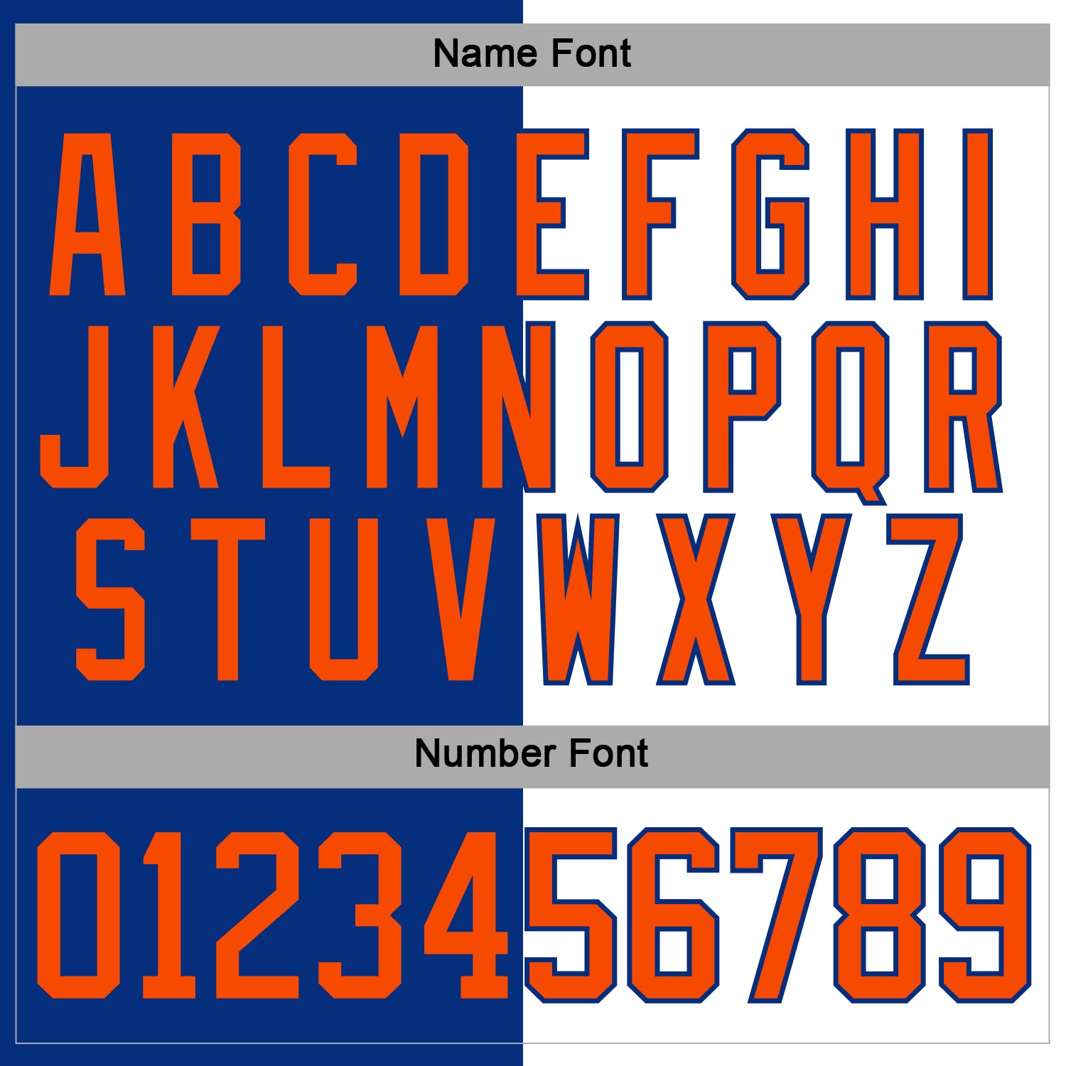 Custom Royal Orange-White Split Fashion Hockey Lace Neck Jersey view 5
