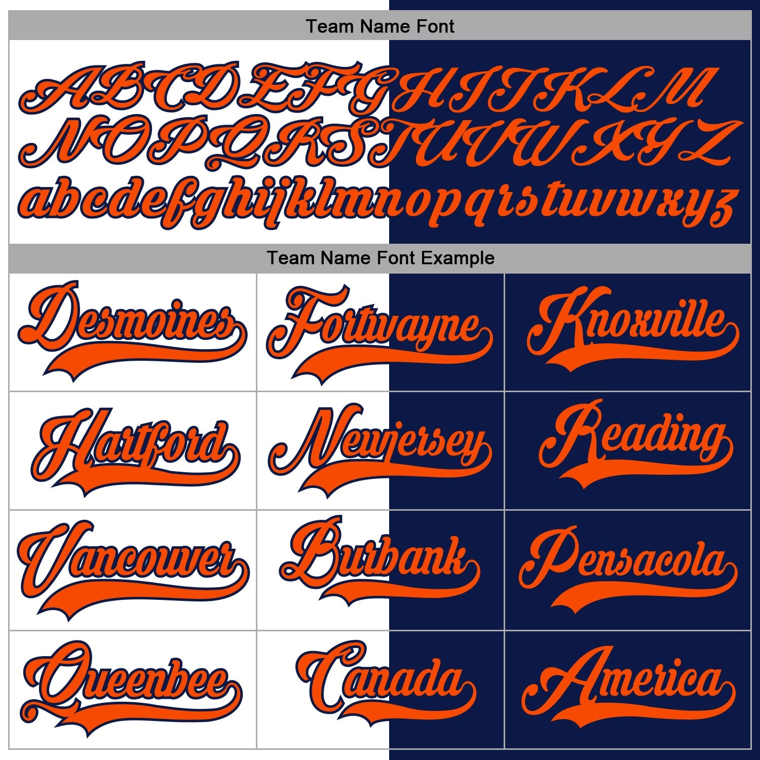 Custom Navy Orange-White Split Fashion Hockey Lace Neck Jersey view 4