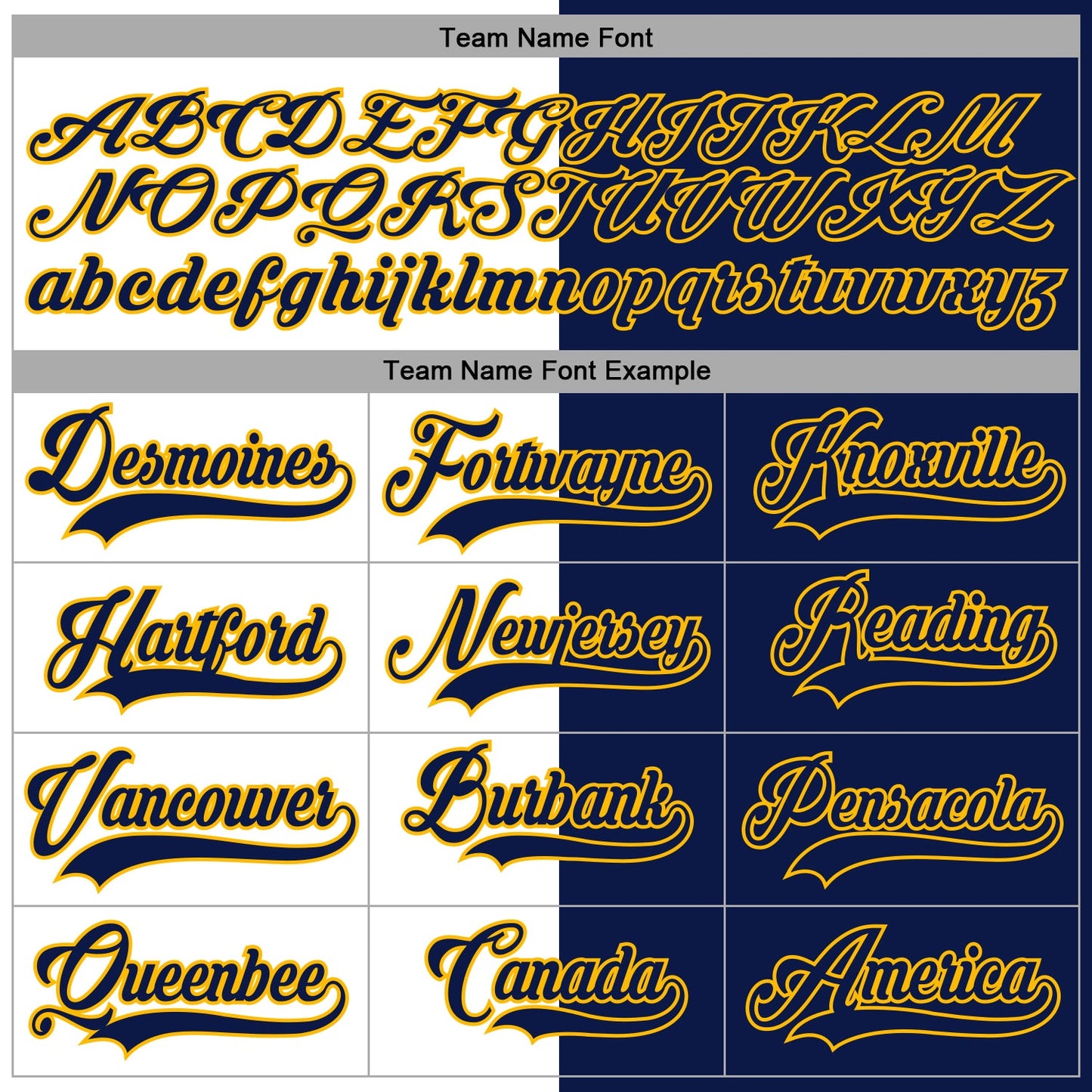 Custom Navy Gold-White Split Fashion Hockey Lace Neck Jersey view 4