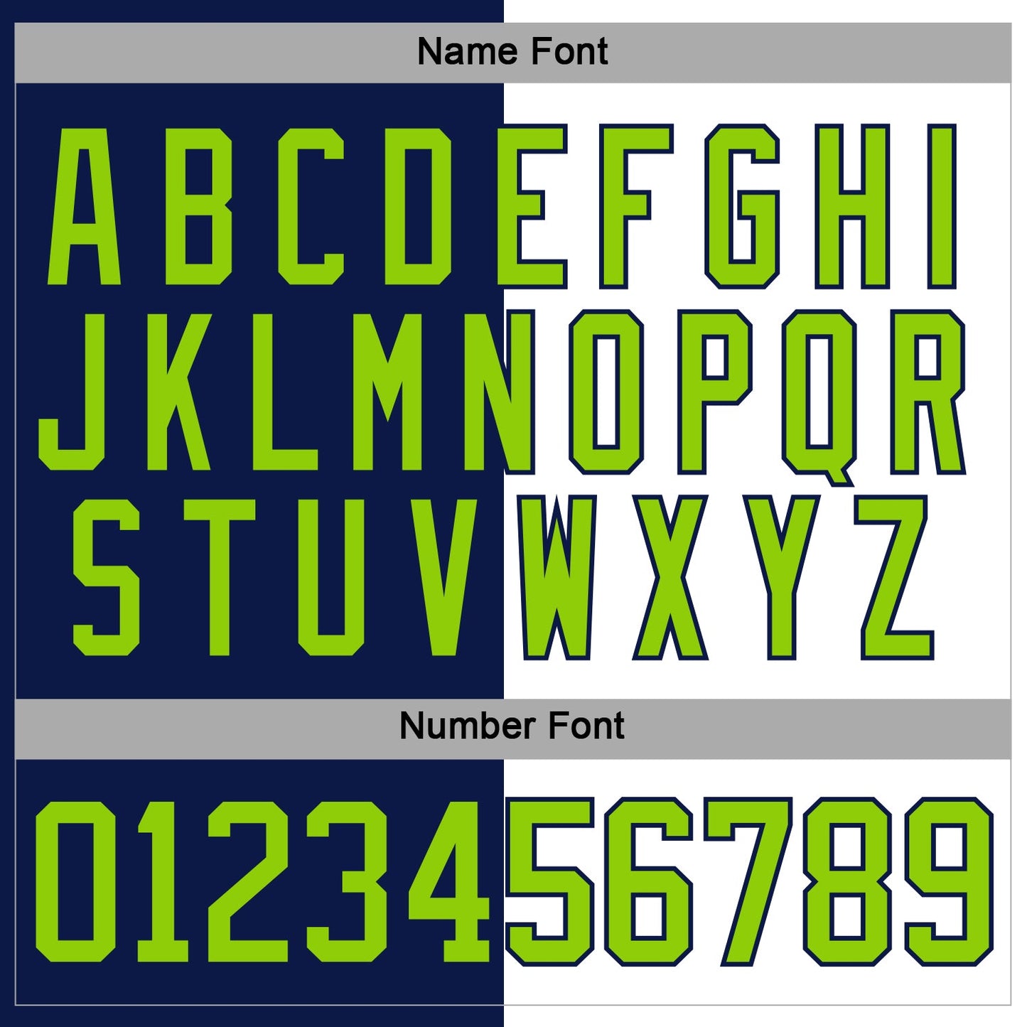 Custom Navy Neon Green-White Split Fashion Hockey Lace Neck Jersey view 5