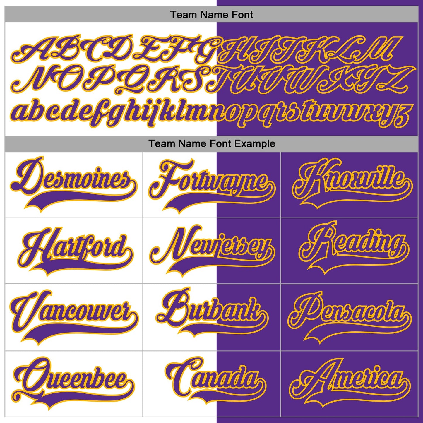 Custom Purple Gold-White Split Fashion Hockey Lace Neck Jersey view 4