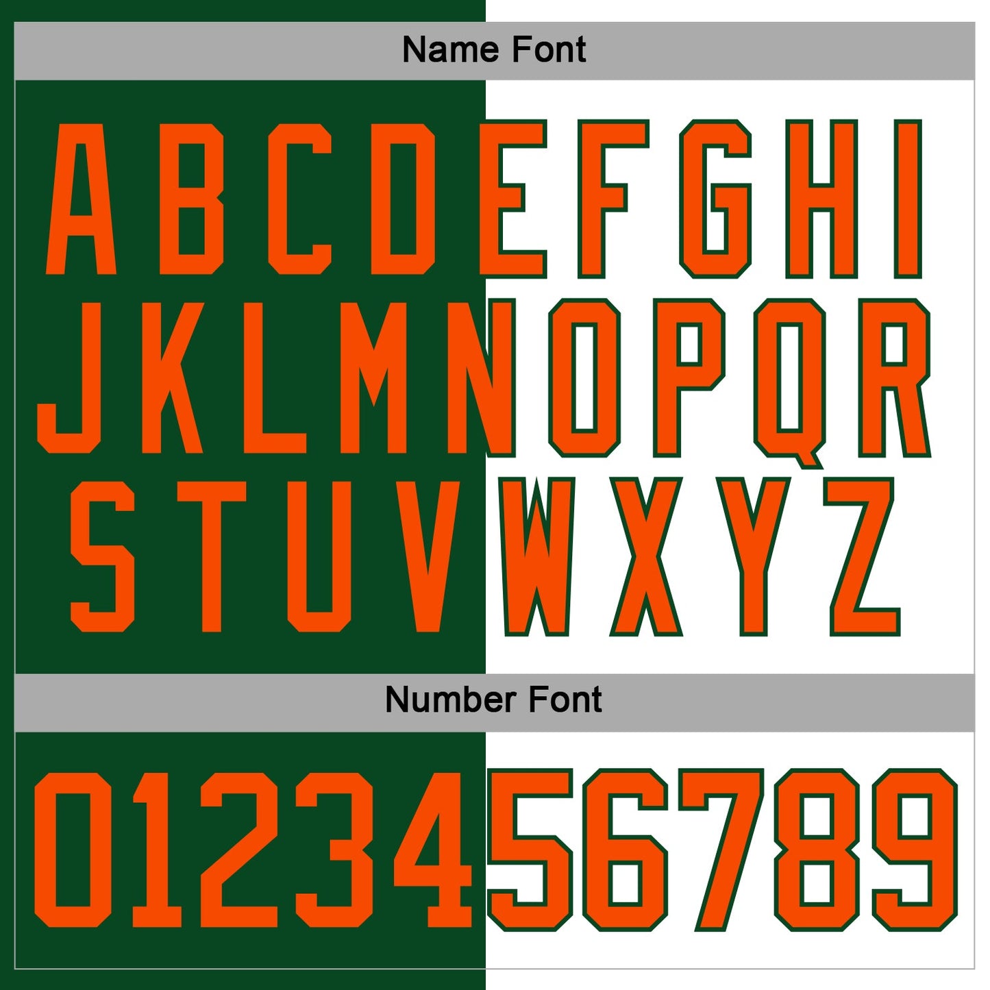 Custom Green Orange-White Split Fashion Hockey Lace Neck Jersey view 5