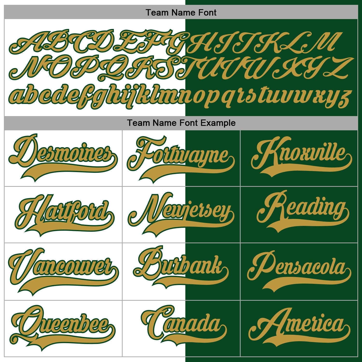 Custom Green Old Gold-White Split Fashion Hockey Lace Neck Jersey view 4