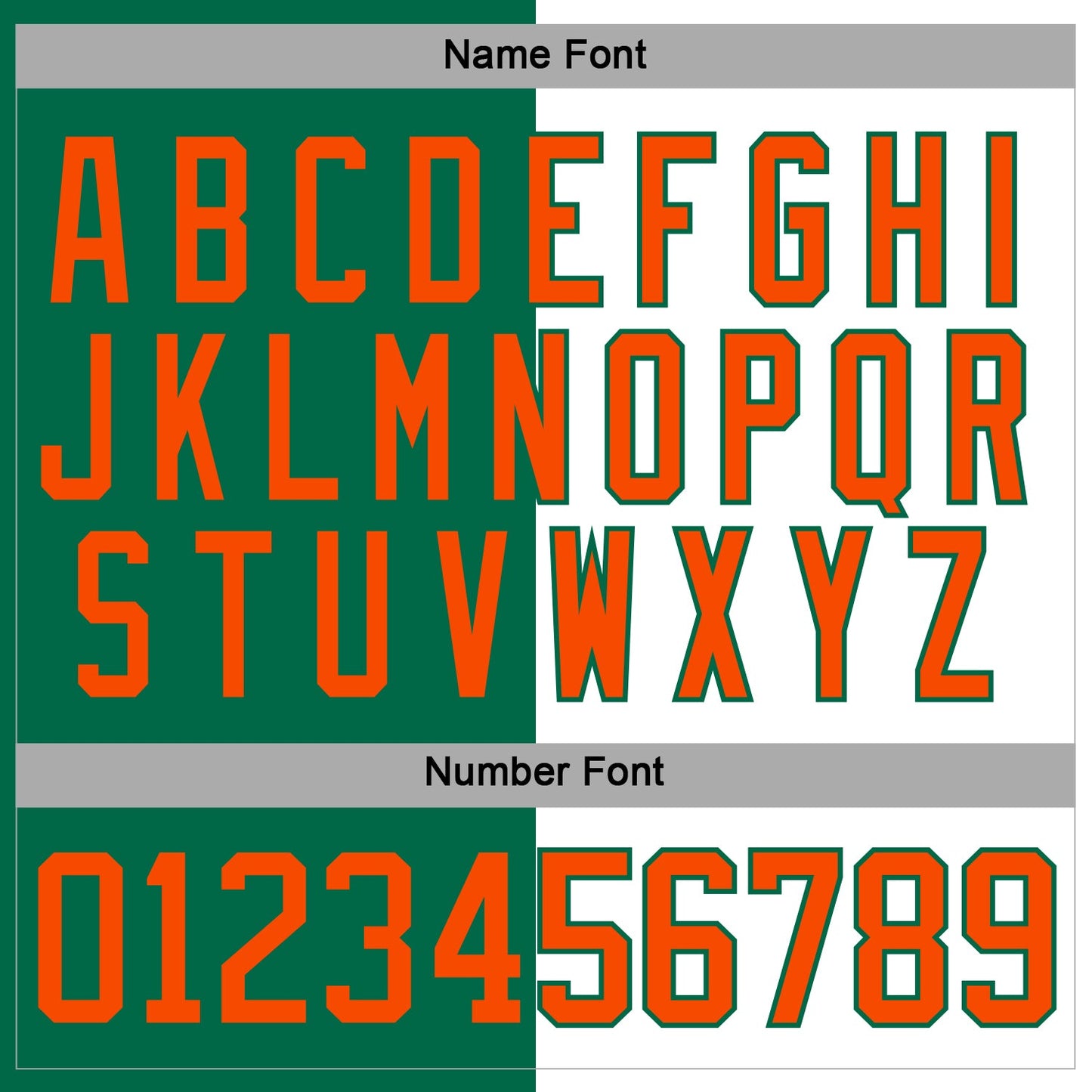 Custom Kelly Green Orange-White Split Fashion Hockey Lace Neck Jersey view 5