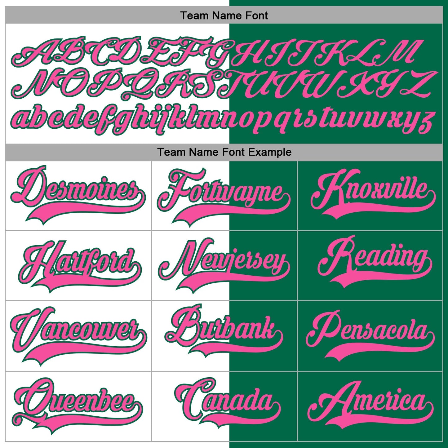 Custom Kelly Green Pink-White Split Fashion Hockey Lace Neck Jersey view 4