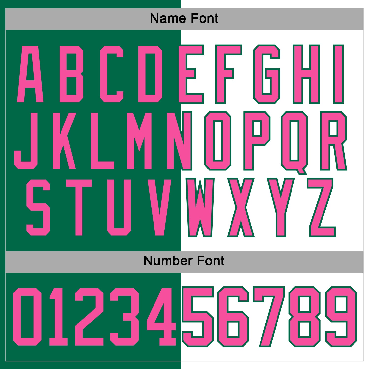 Custom Kelly Green Pink-White Split Fashion Hockey Lace Neck Jersey view 5