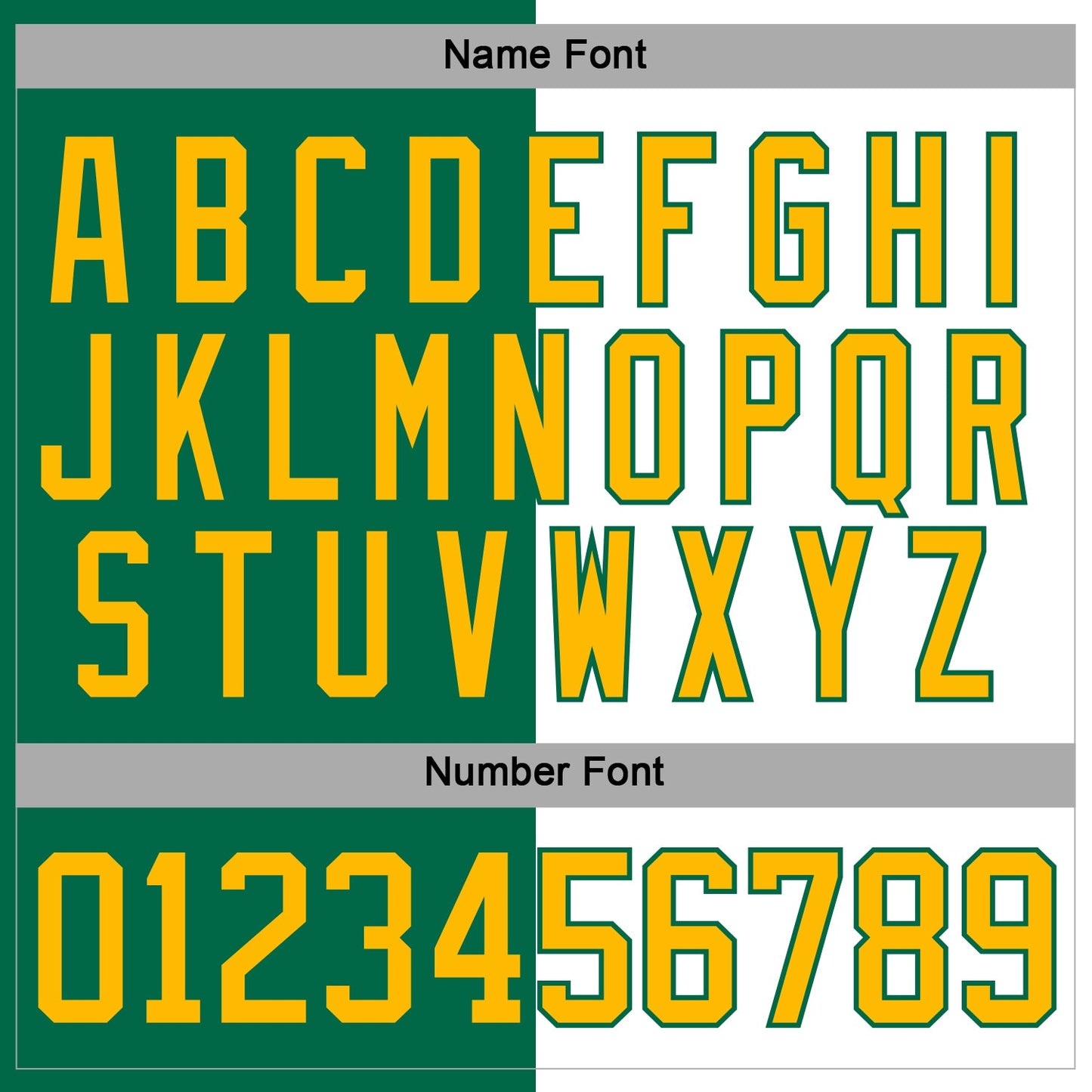 Custom Kelly Green Gold-White Split Fashion Hockey Lace Neck Jersey view 5