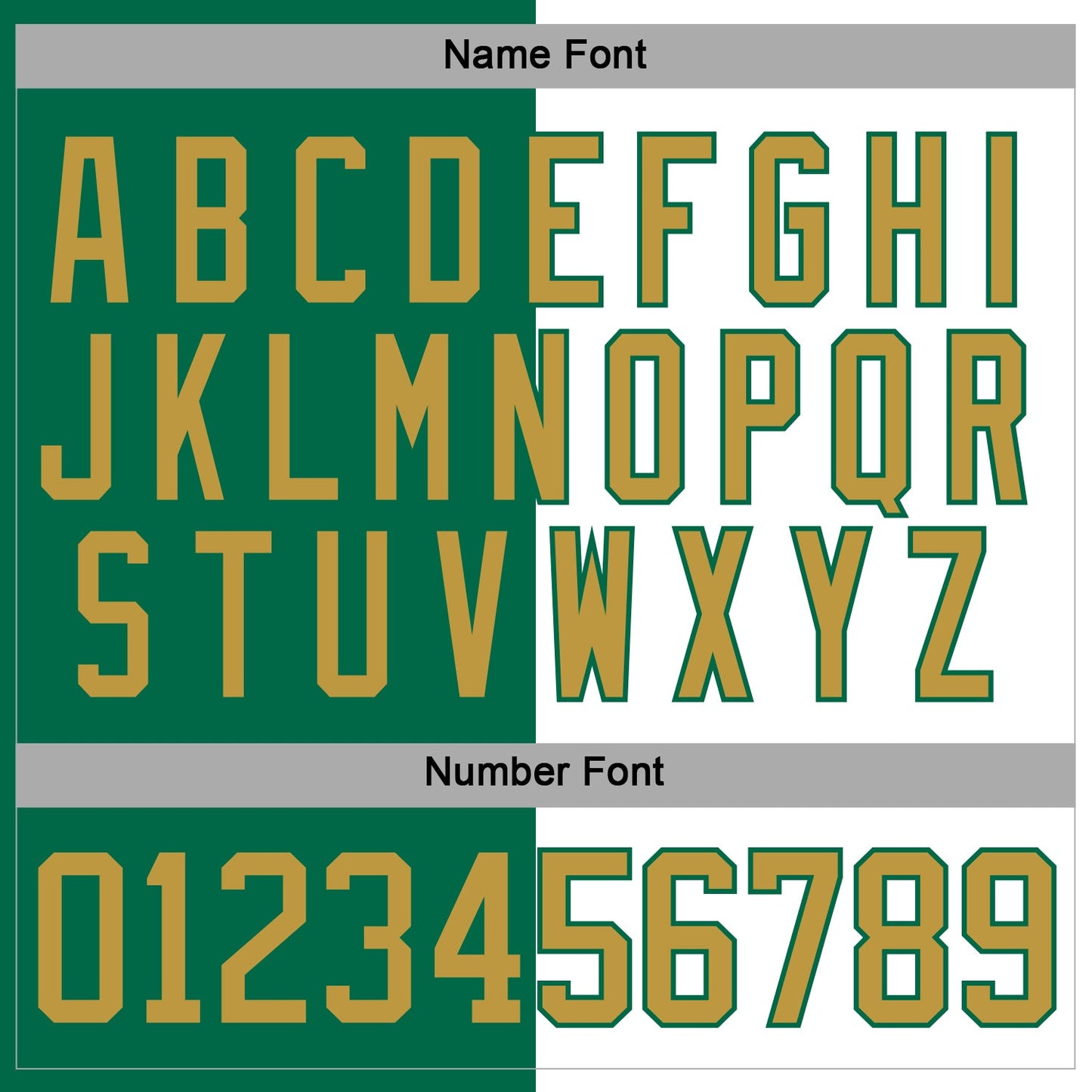 Custom Kelly Green Old Gold-White Split Fashion Hockey Lace Neck Jersey view 5