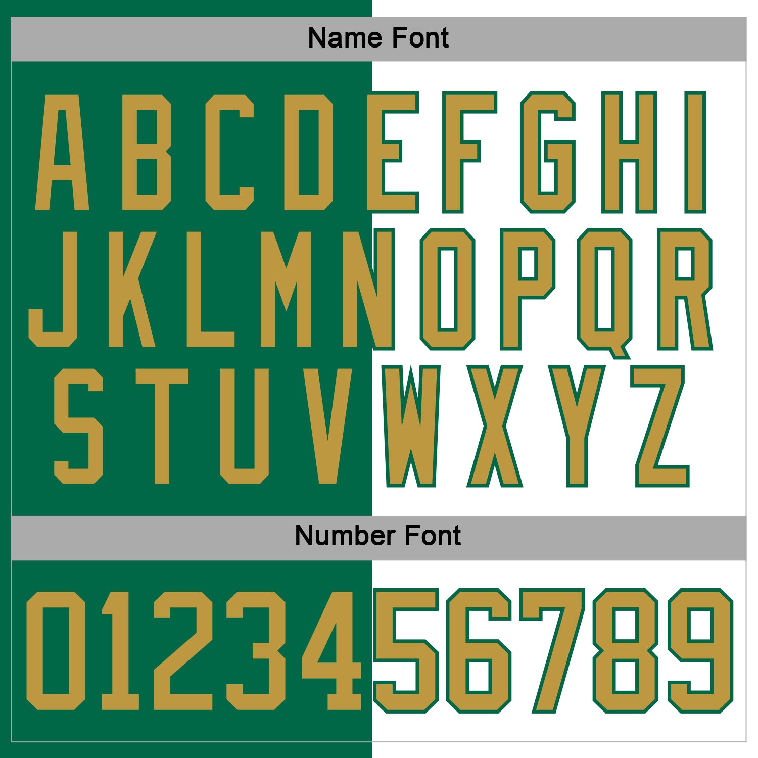 Custom Kelly Green Old Gold-White Split Fashion Hockey Lace Neck Jersey view 5