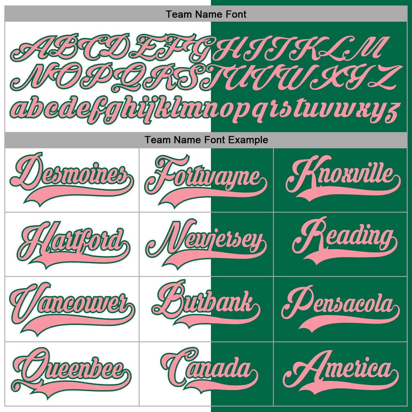 Custom Kelly Green Medium Pink-White Split Fashion Hockey Lace Neck Jersey view 4