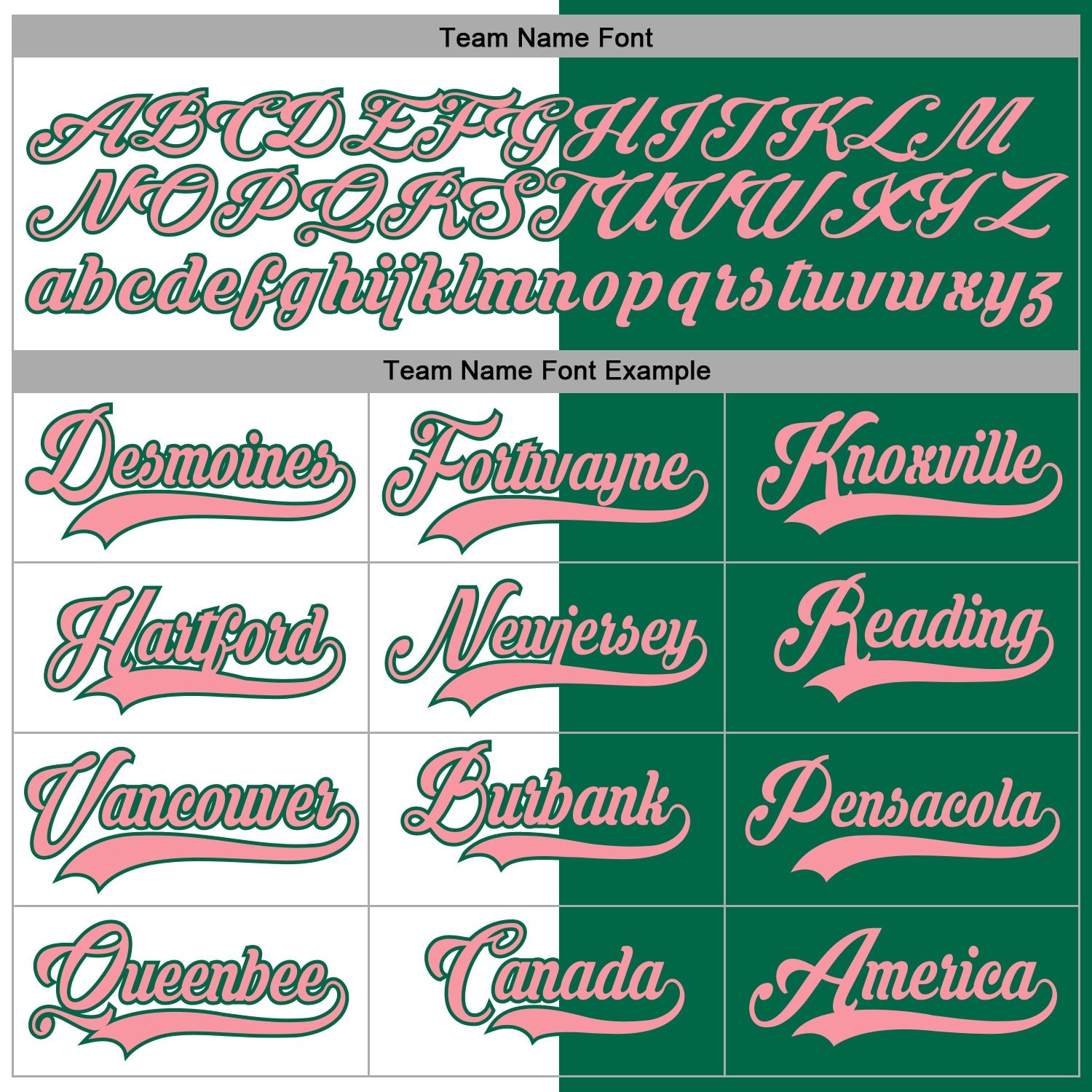 Custom Kelly Green Medium Pink-White Split Fashion Hockey Lace Neck Jersey view 4