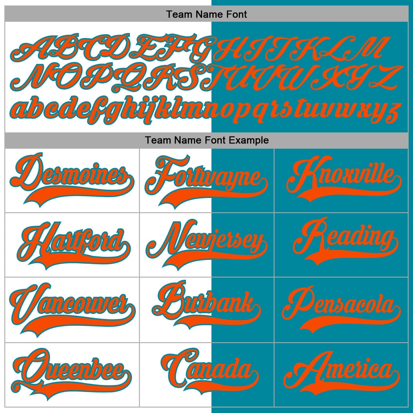 Custom Teal Orange-White Split Fashion Hockey Lace Neck Jersey view 4