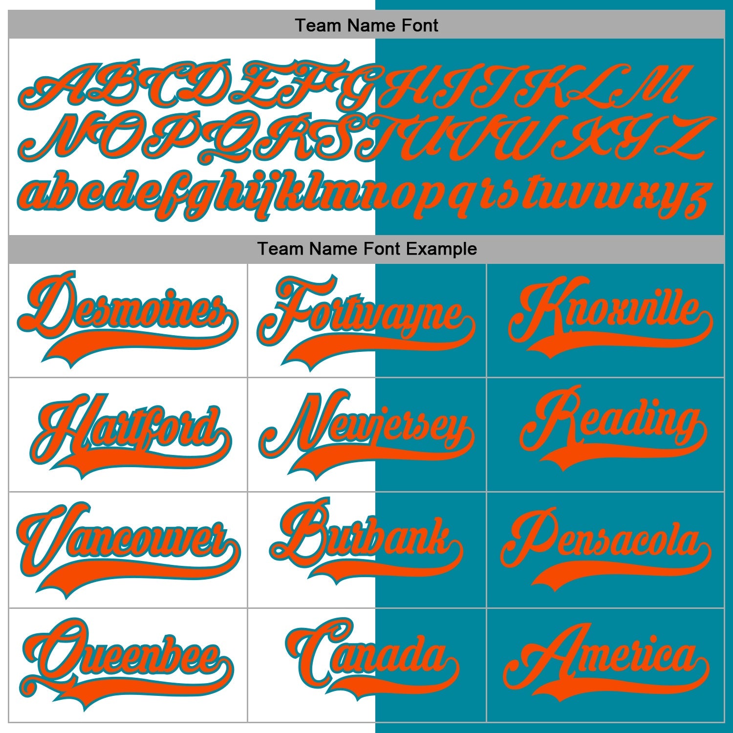 Custom Teal Orange-White Split Fashion Hockey Lace Neck Jersey view 4