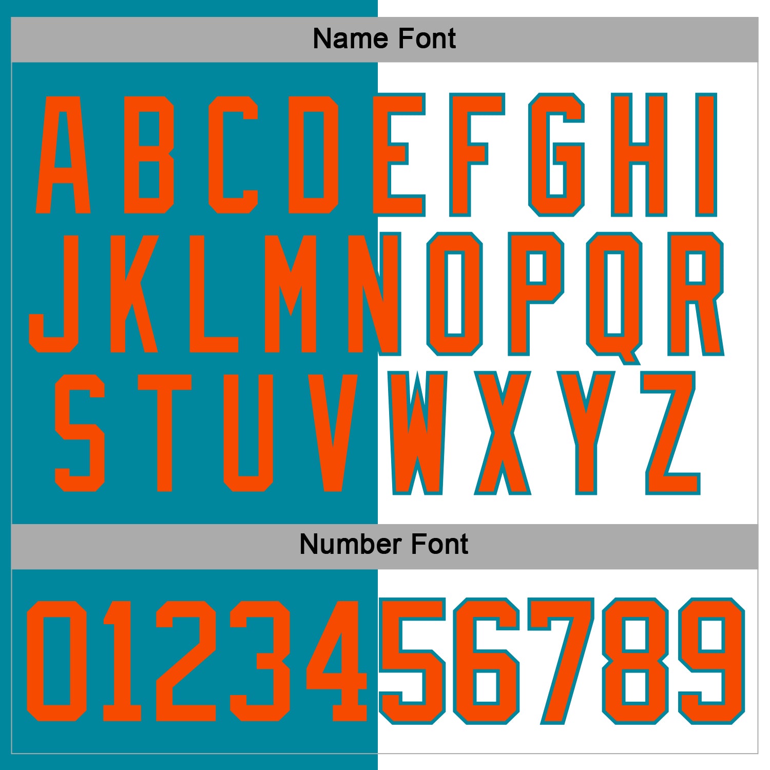 Custom Teal Orange-White Split Fashion Hockey Lace Neck Jersey view 5