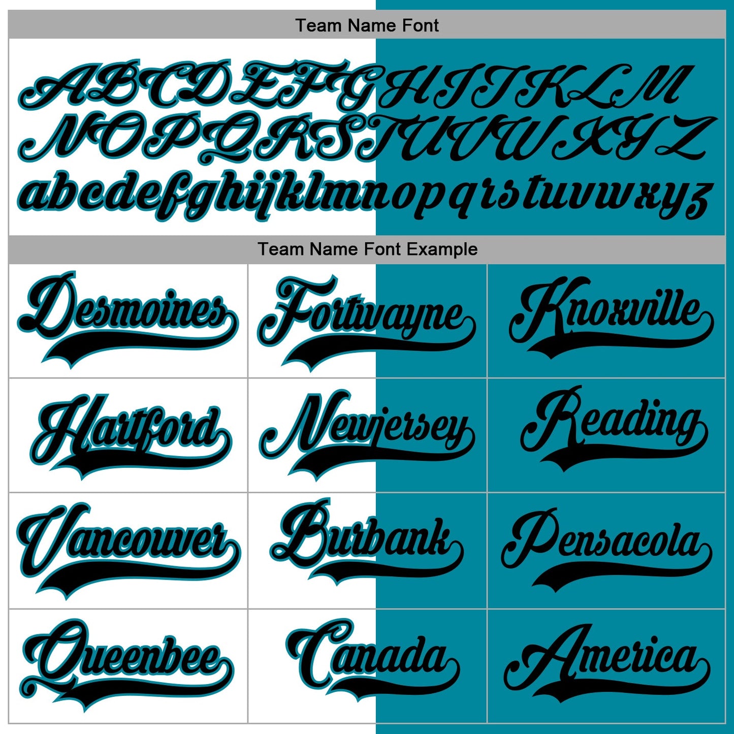 Custom Teal Black-White Split Fashion Hockey Lace Neck Jersey view 4