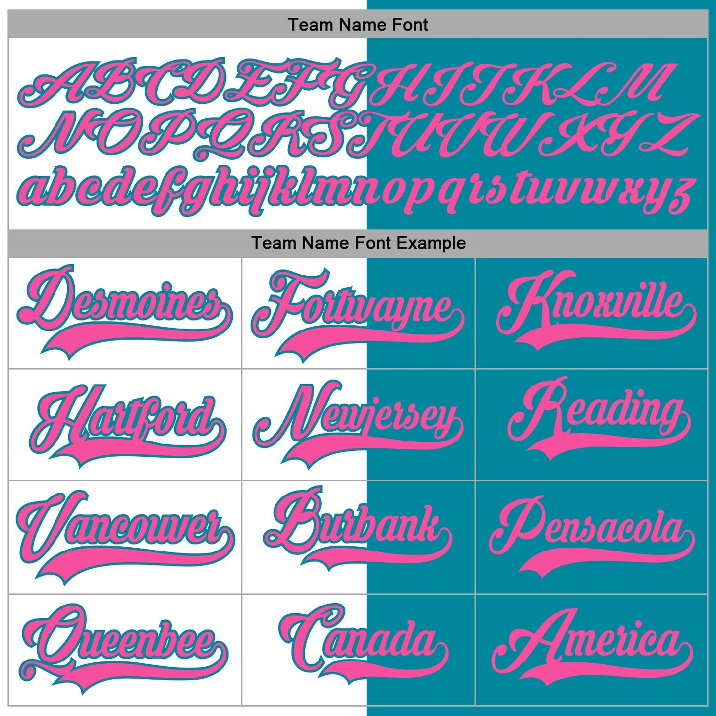 Custom Teal Pink-White Split Fashion Hockey Lace Neck Jersey view 4
