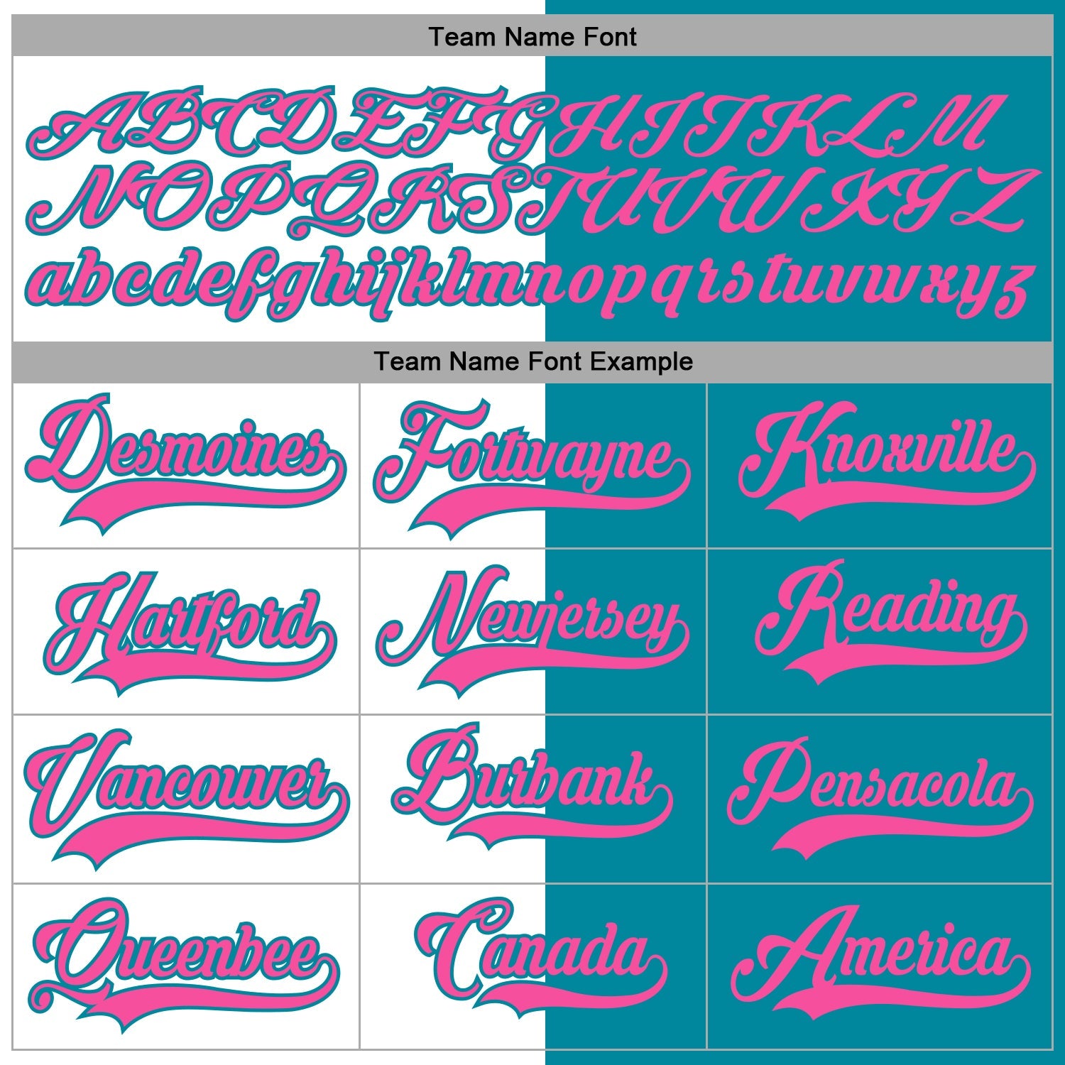 Custom Teal Pink-White Split Fashion Hockey Lace Neck Jersey view 4
