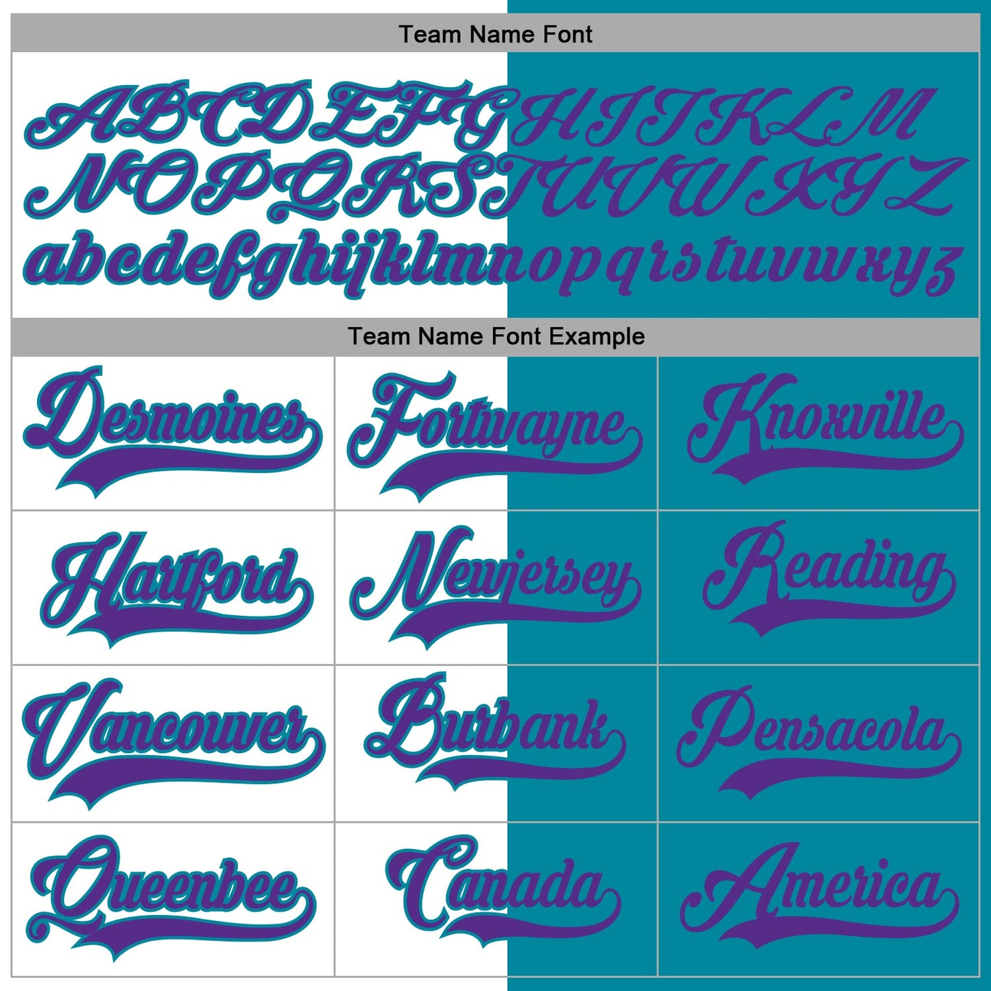 Custom Teal Purple-White Split Fashion Hockey Lace Neck Jersey view 4