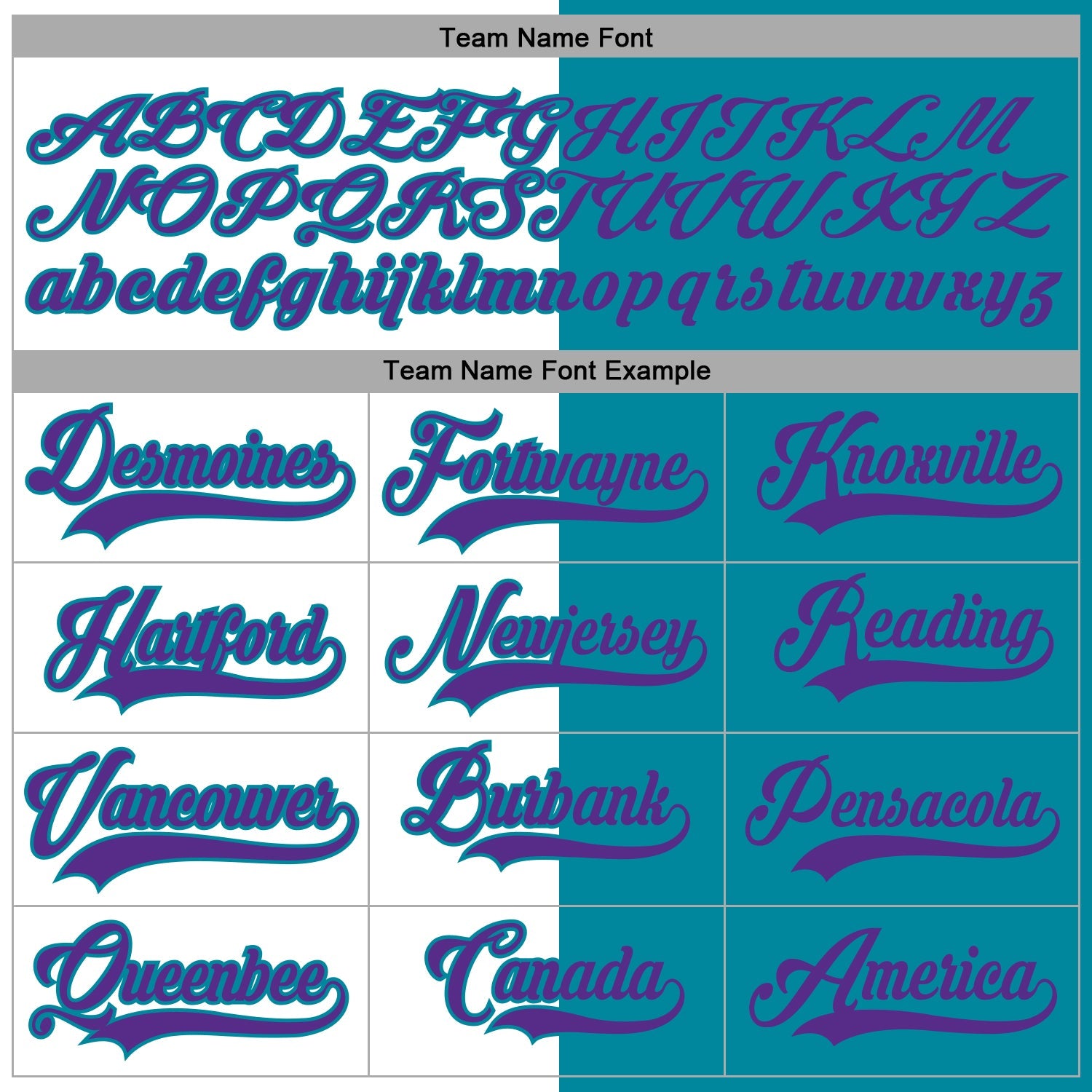 Custom Teal Purple-White Split Fashion Hockey Lace Neck Jersey view 4