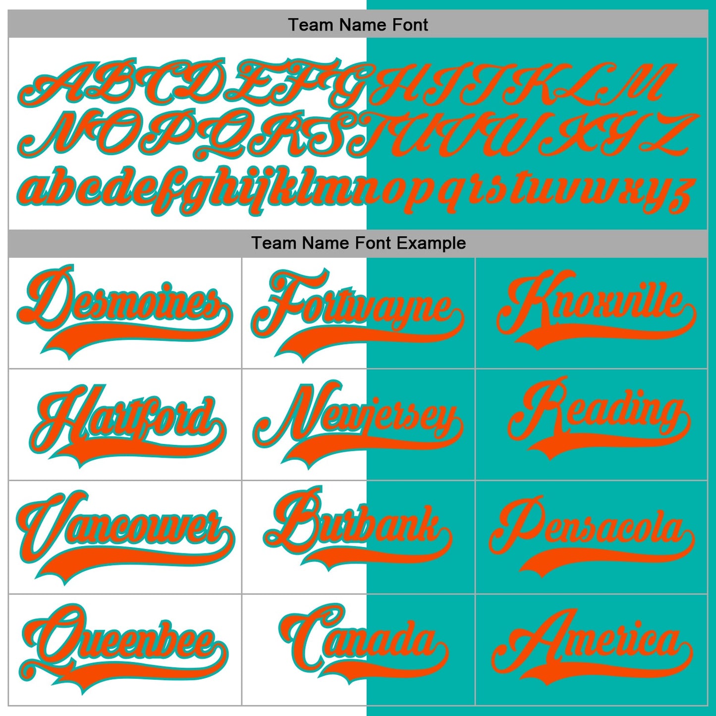 Custom Aqua Orange-White Split Fashion Hockey Lace Neck Jersey view 4