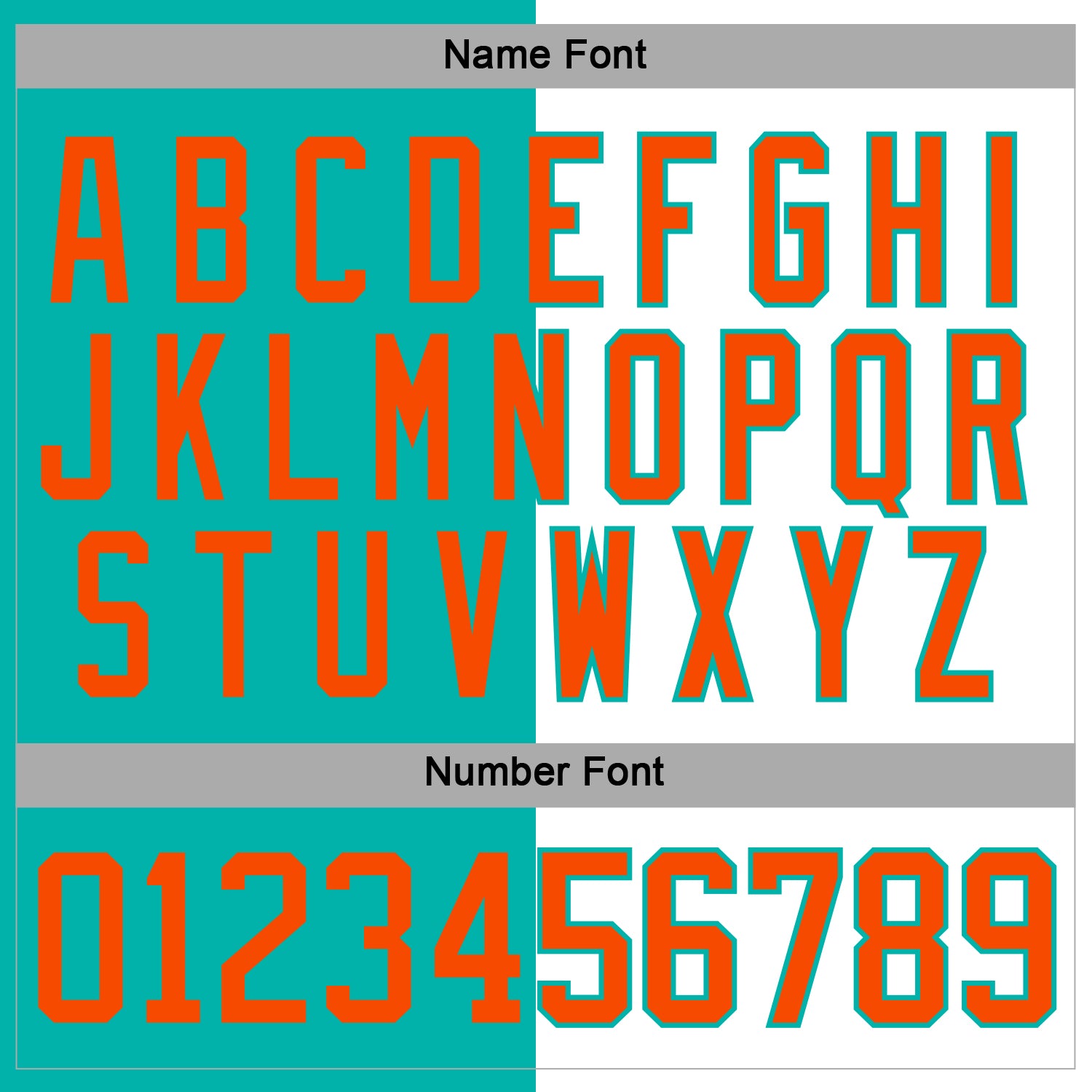 Custom Aqua Orange-White Split Fashion Hockey Lace Neck Jersey view 5