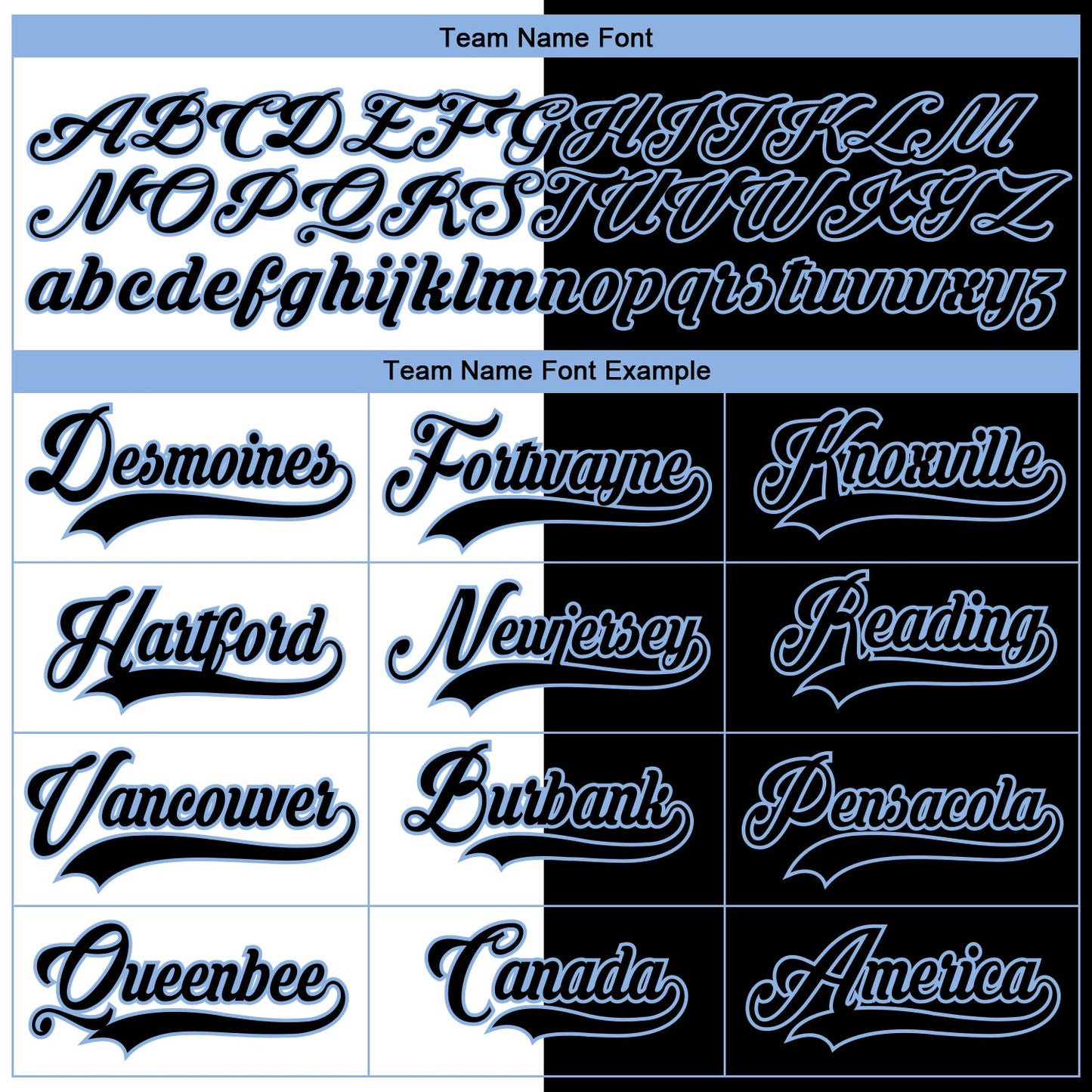 Custom Black Light Blue-White Split Fashion Hockey Lace Neck Jersey view 6
