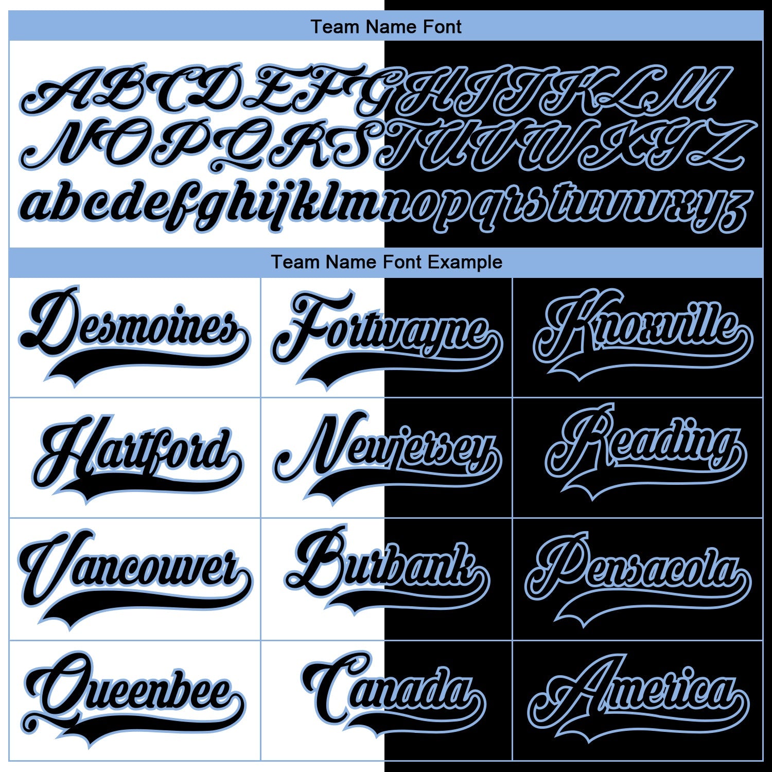 Custom Black Light Blue-White Split Fashion Hockey Lace Neck Jersey view 6