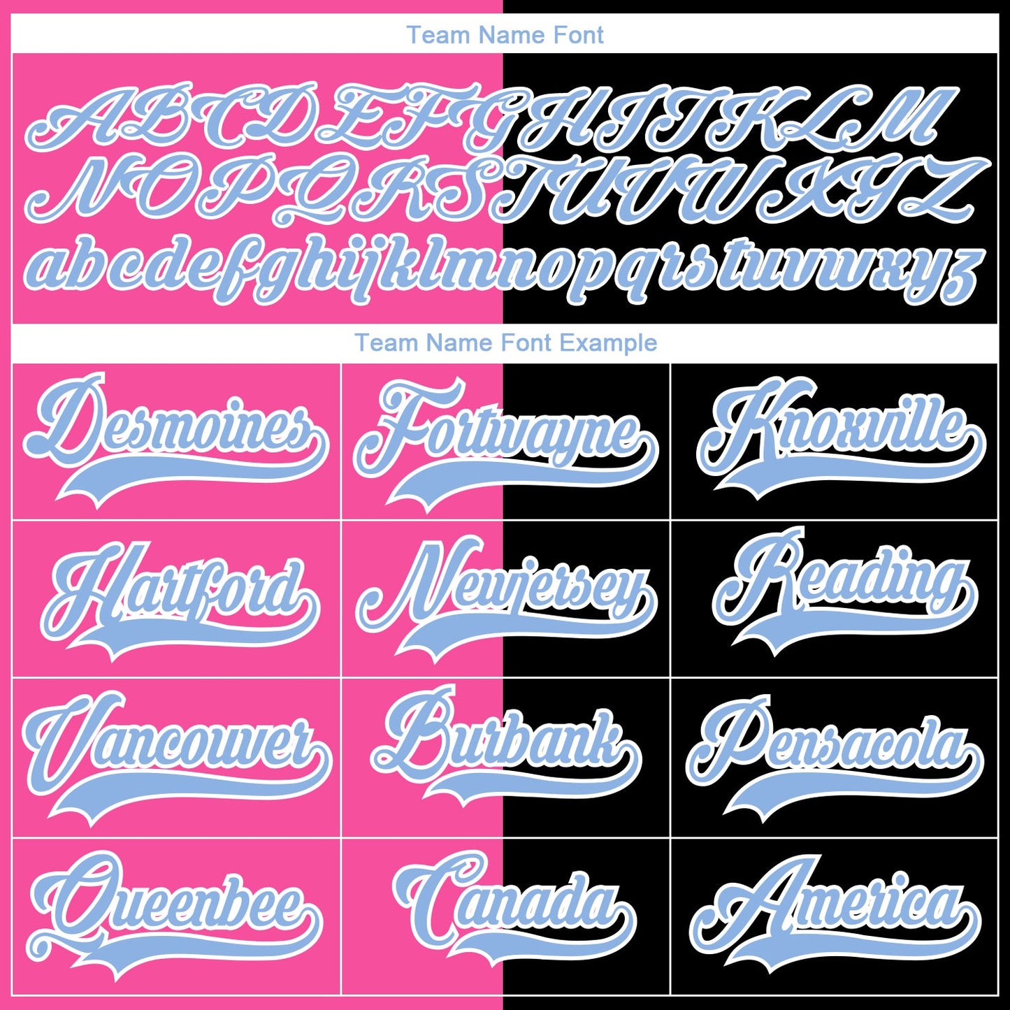 Custom Black Light Blue Pink-White Split Fashion Hockey Lace Neck Jersey view 6