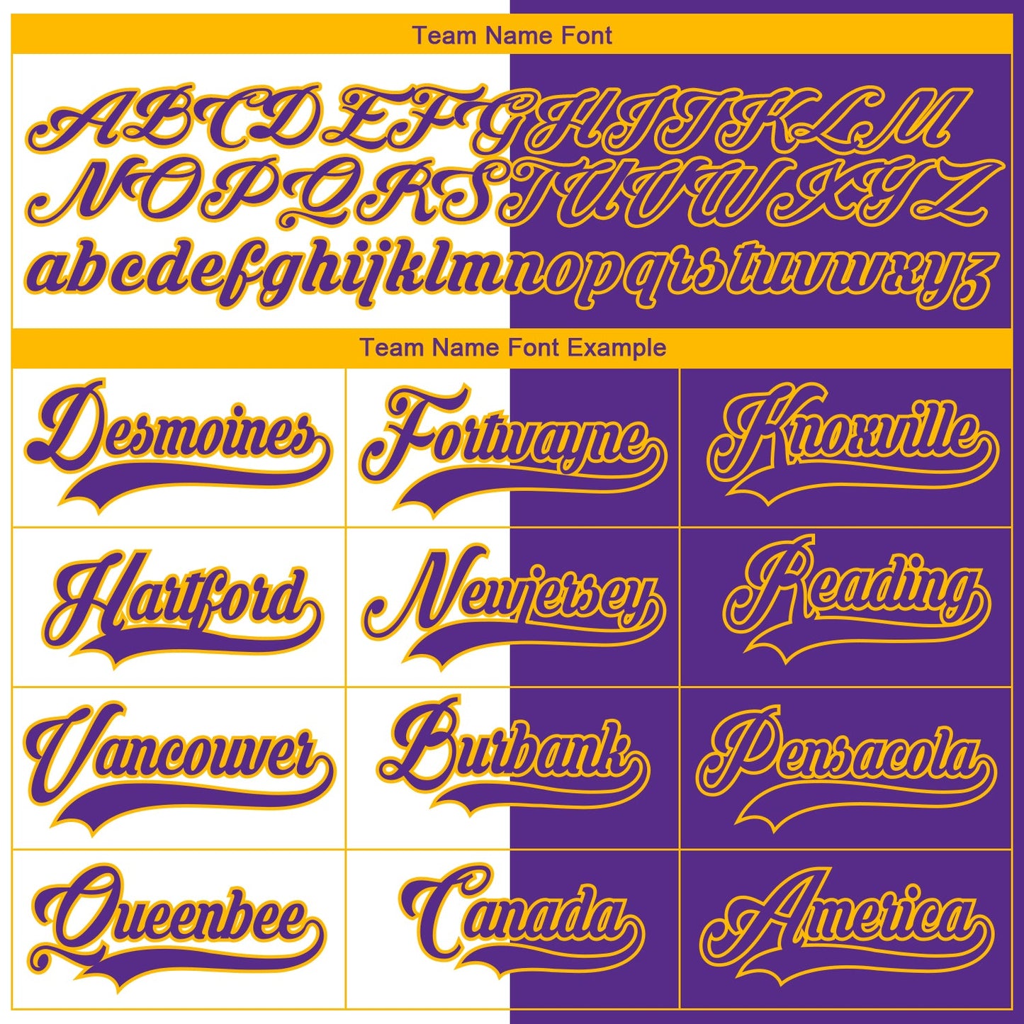 Custom Purple Gold-White Split Fashion Hockey Lace Neck Jersey view 6