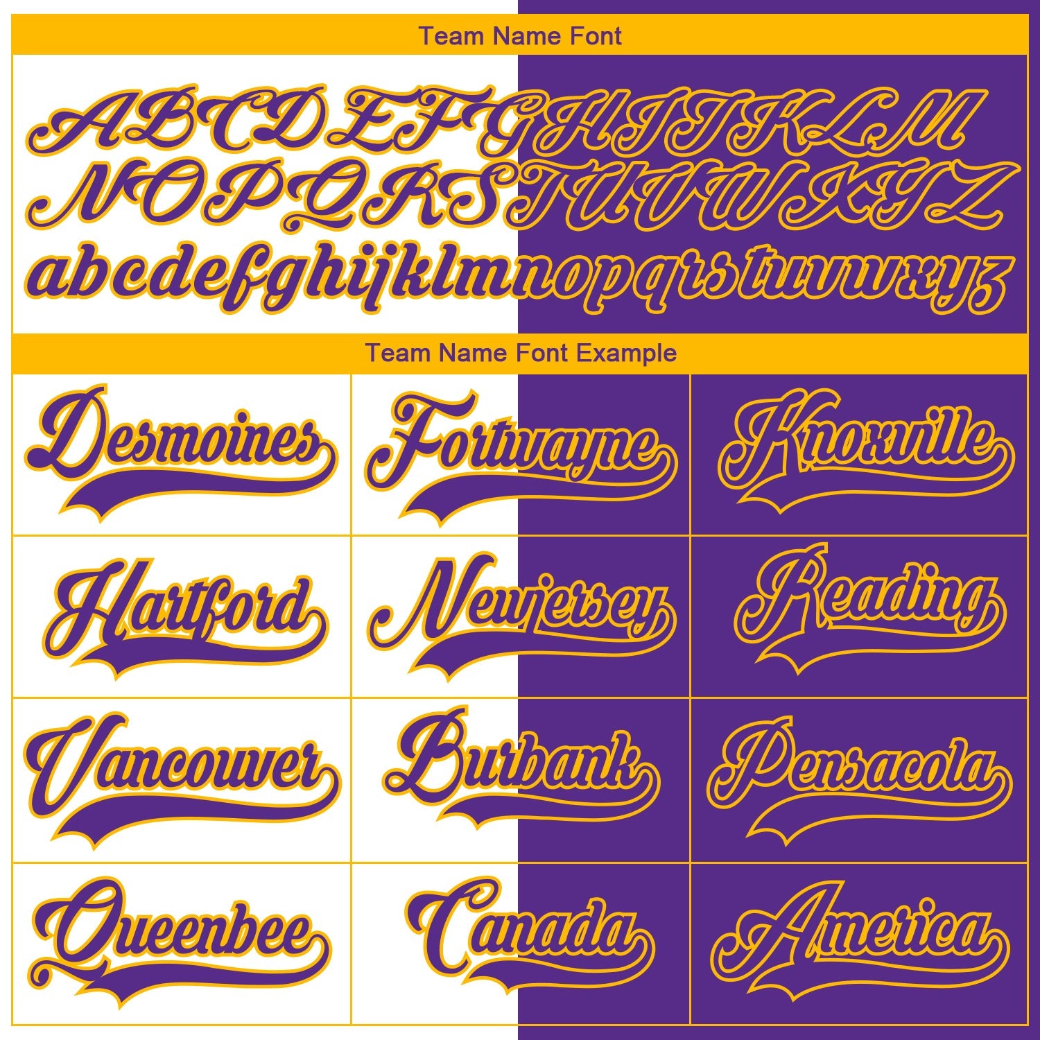 Custom Purple Gold-White Split Fashion Hockey Lace Neck Jersey view 6