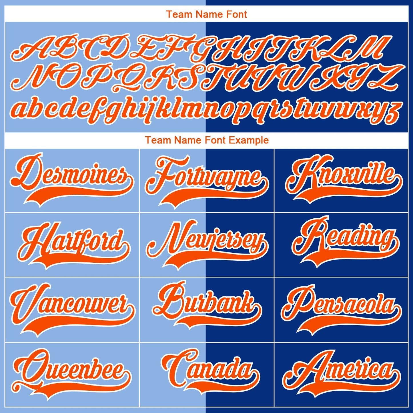 Custom Royal Orange Light Blue-White Split Fashion Hockey Lace Neck Jersey view 6